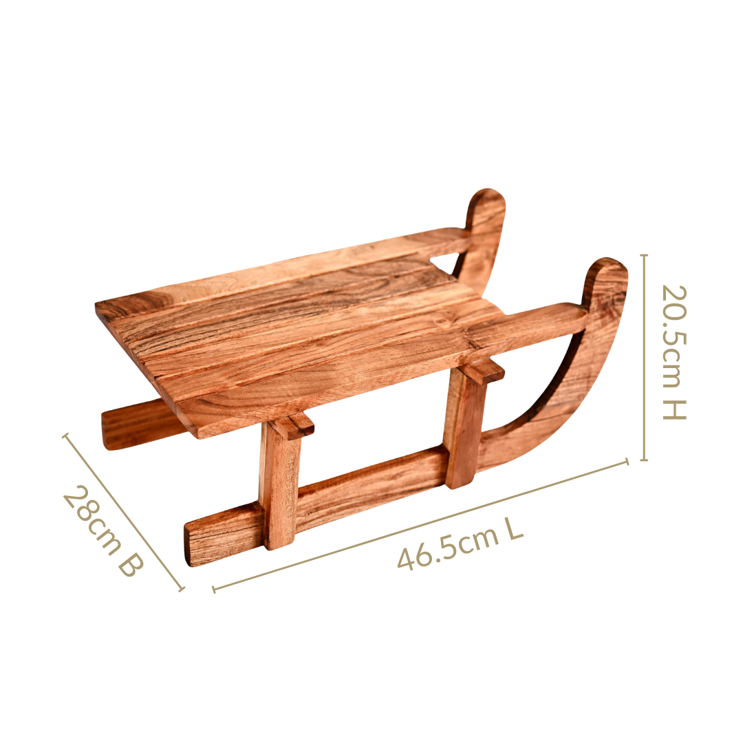 Nestasia Sledge Acacia Wood Serving Platter Riser - view 4