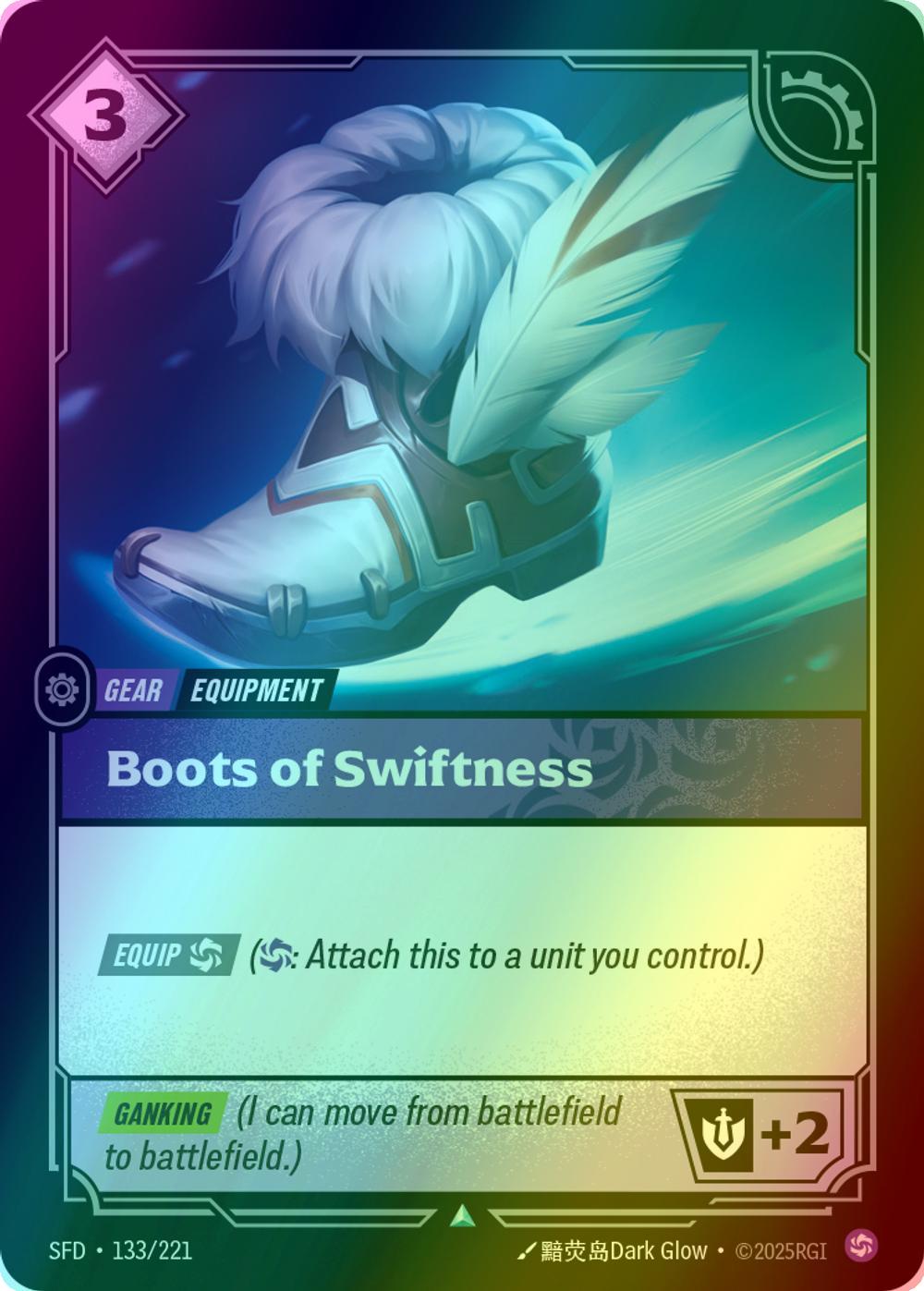 Riftbound Boots of Swiftness - 133/221 [Spiritforged] [Foil]