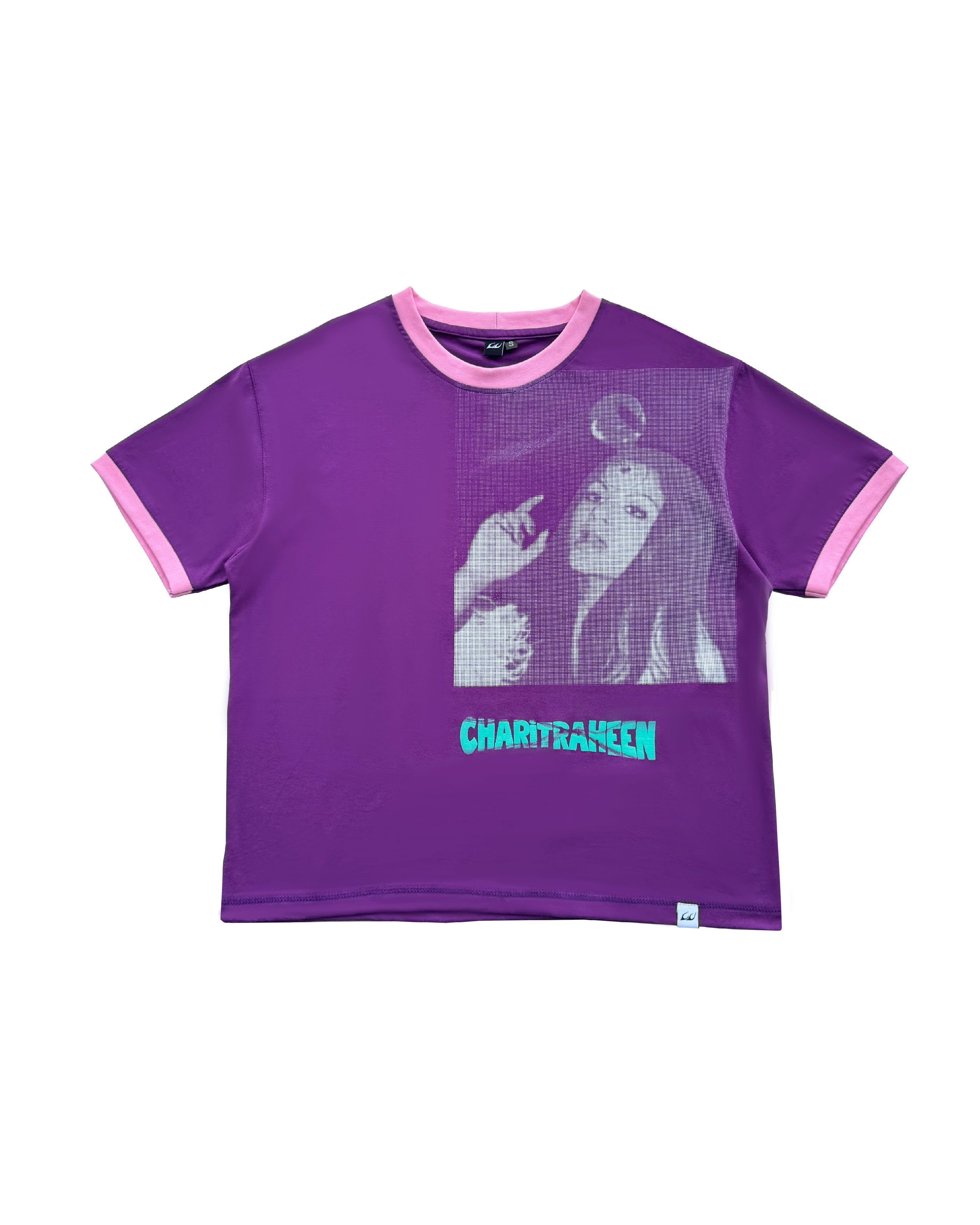 Leave The Rest Charitraheen Baby Tee- Purple