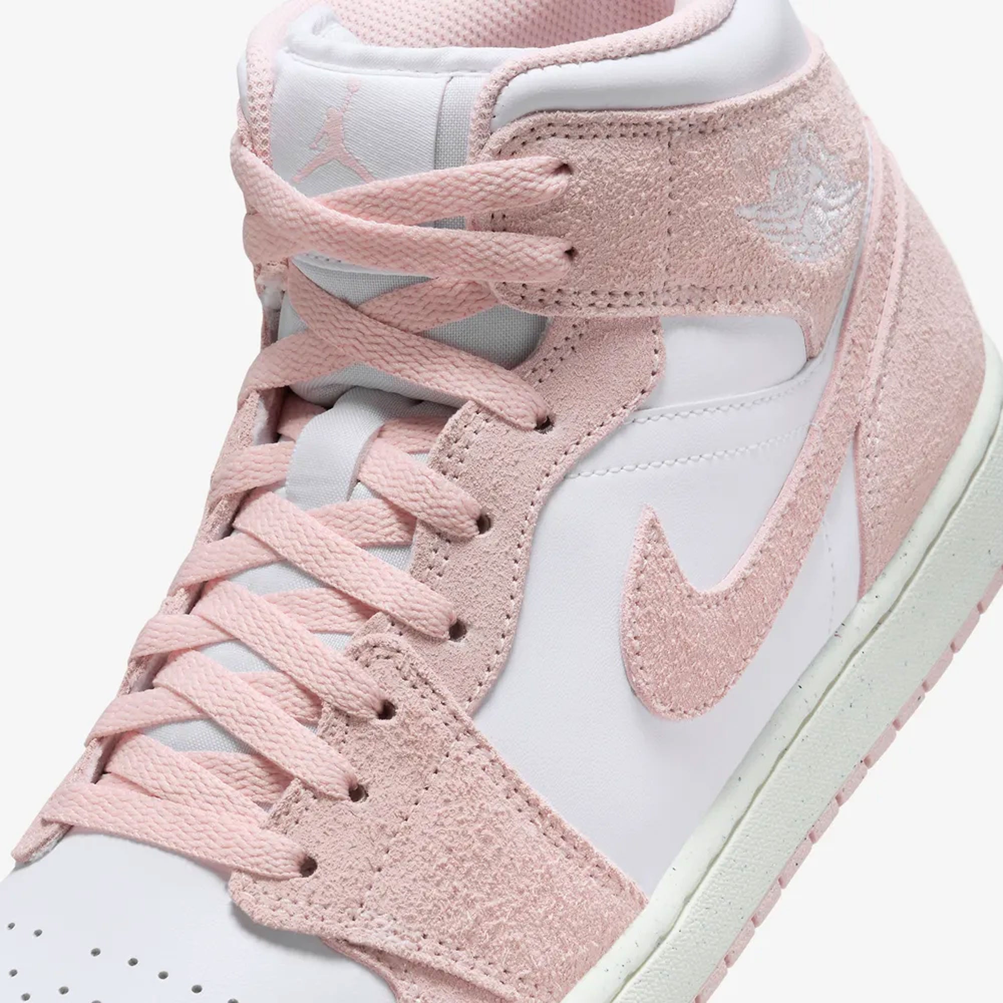Jordan | AIR JORDAN 1 MID SE { WHITE/LEGEND PINK-SAIL - view 4
