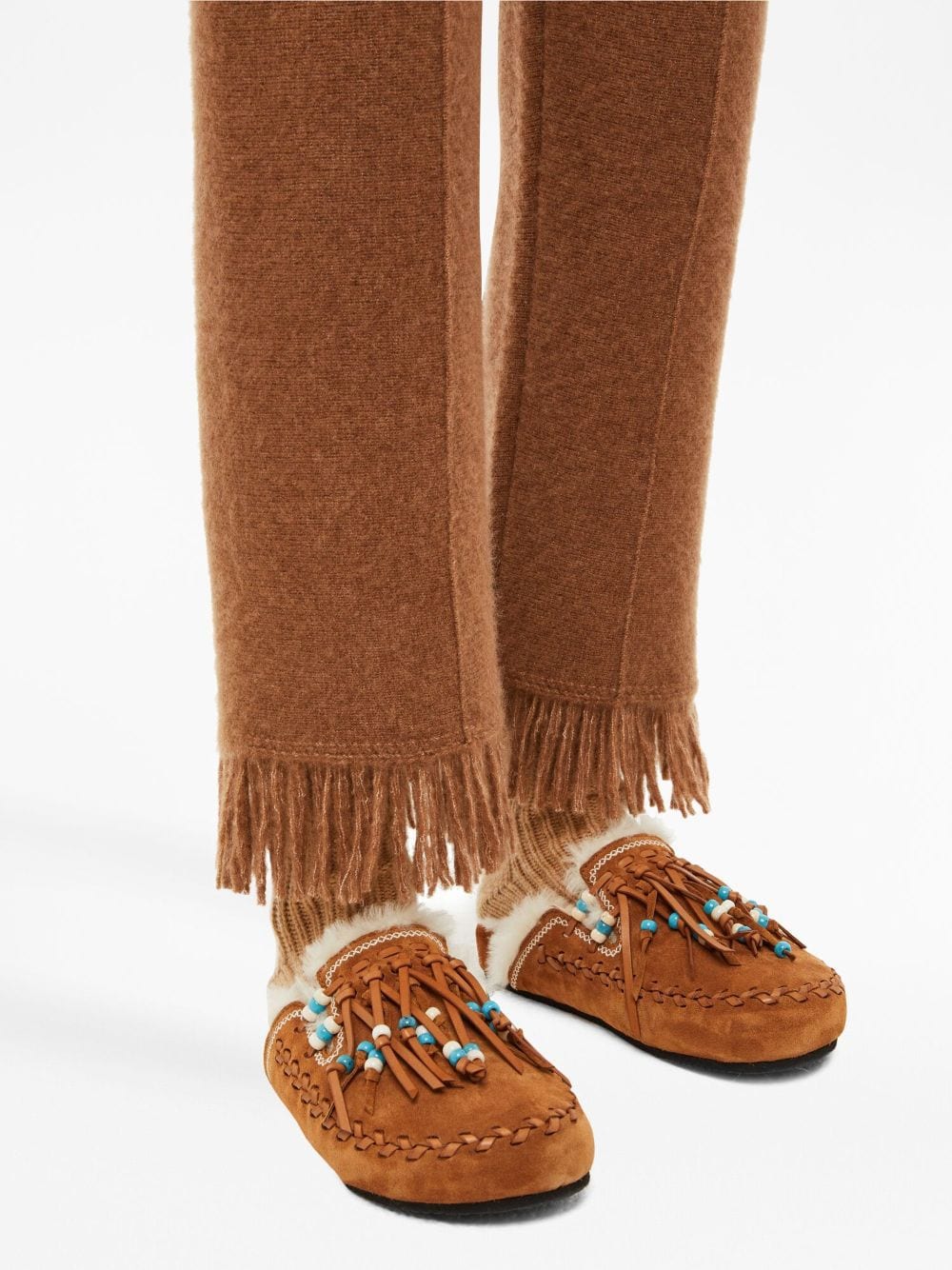 Alanui Cashmere and silk blend trousers - view 2