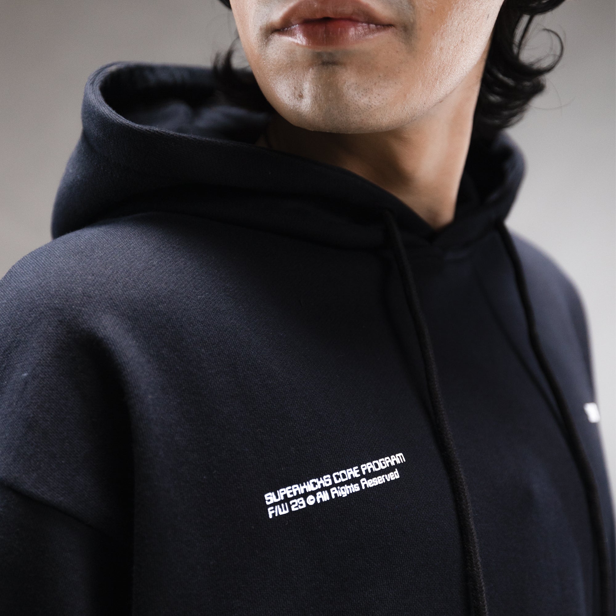 Superkicks | CORE 3.0 UNISEX HOODIE { BLACK - view 6