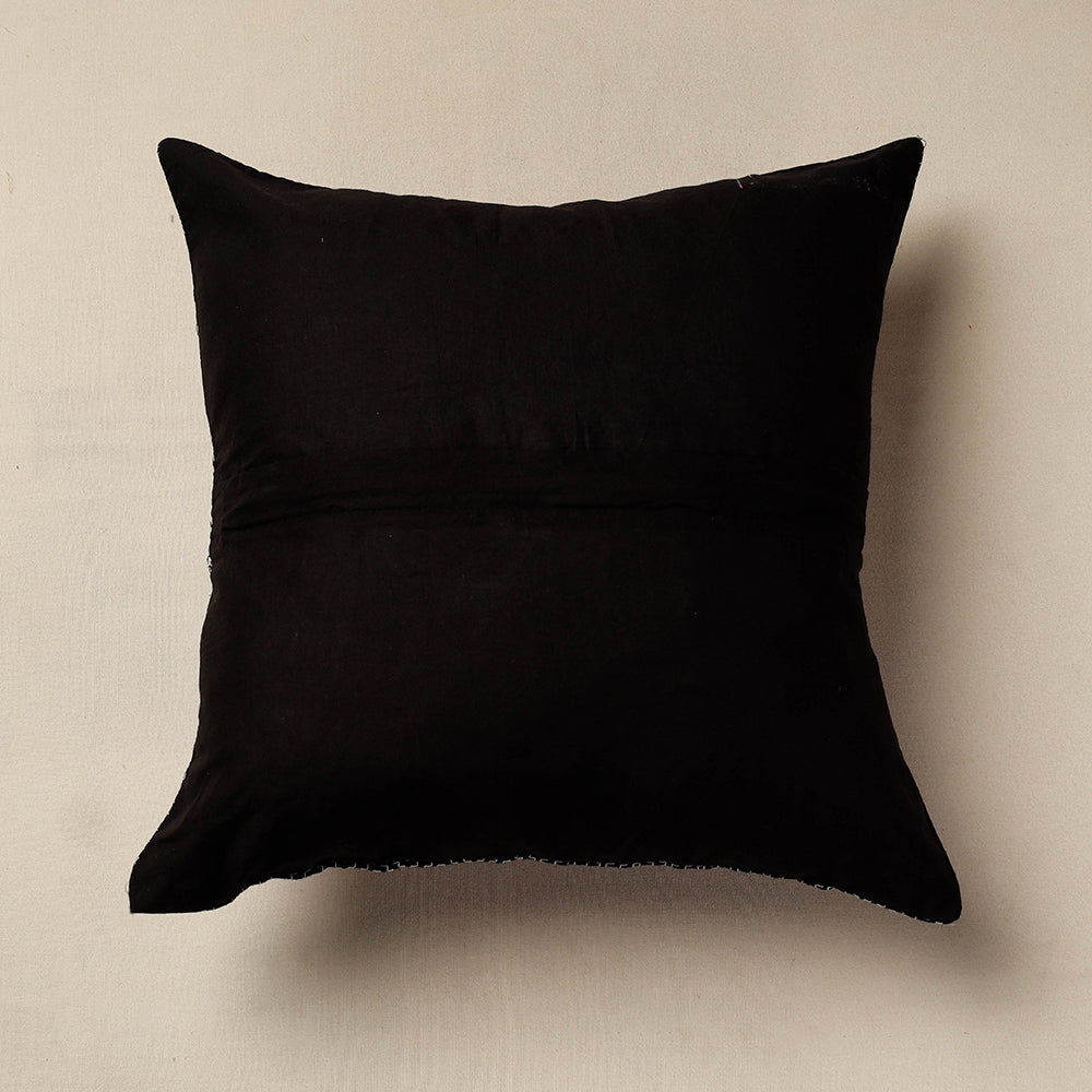 HAVELI CHRONICLES Black - Jacquard Cotton Fabric Cushion Cover (16 x 16 in) - view 3