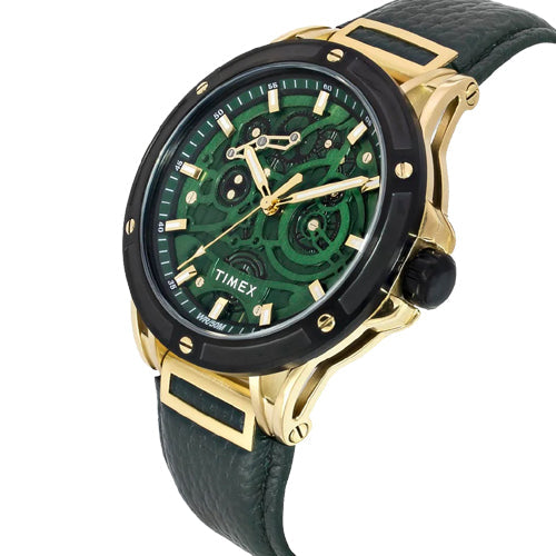 Timex Fashion Green Round Dial Analog Men's Watch 47.07mm TWEG27800 - view 2