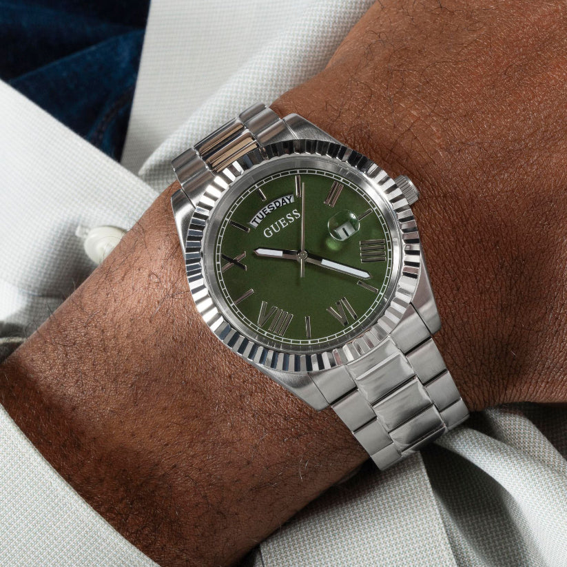 Guess Connoisseur Men Quartz Green Dial Analog Stainless Steel Watch GW0265G10 - view 7