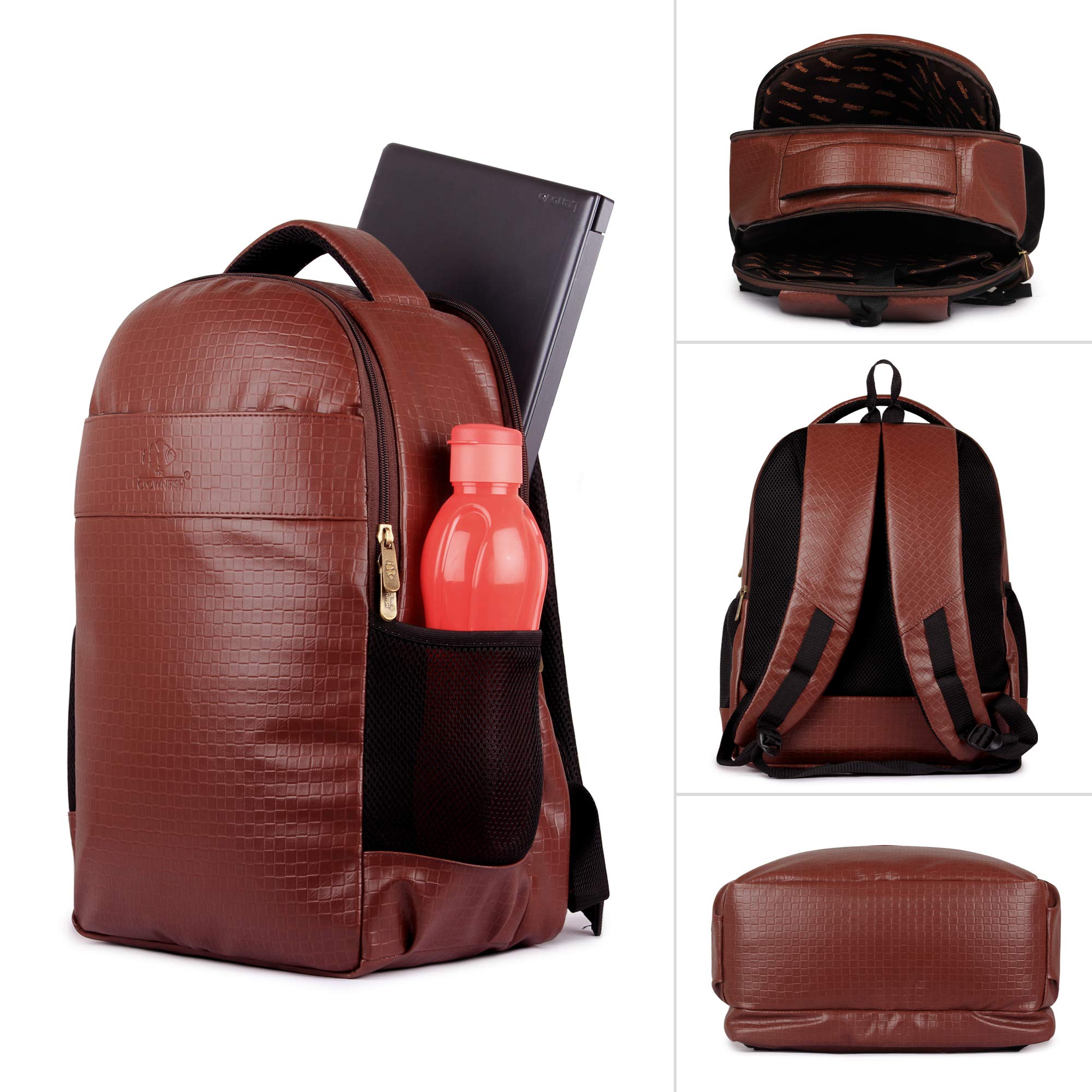 THE CLOWNFISH Rodimus 31 liters Backpack for Men | Laptop Bag | College Bag | 15.6 inch Laptop Bag |14 inch Laptop Bag (Caramel) - view 5
