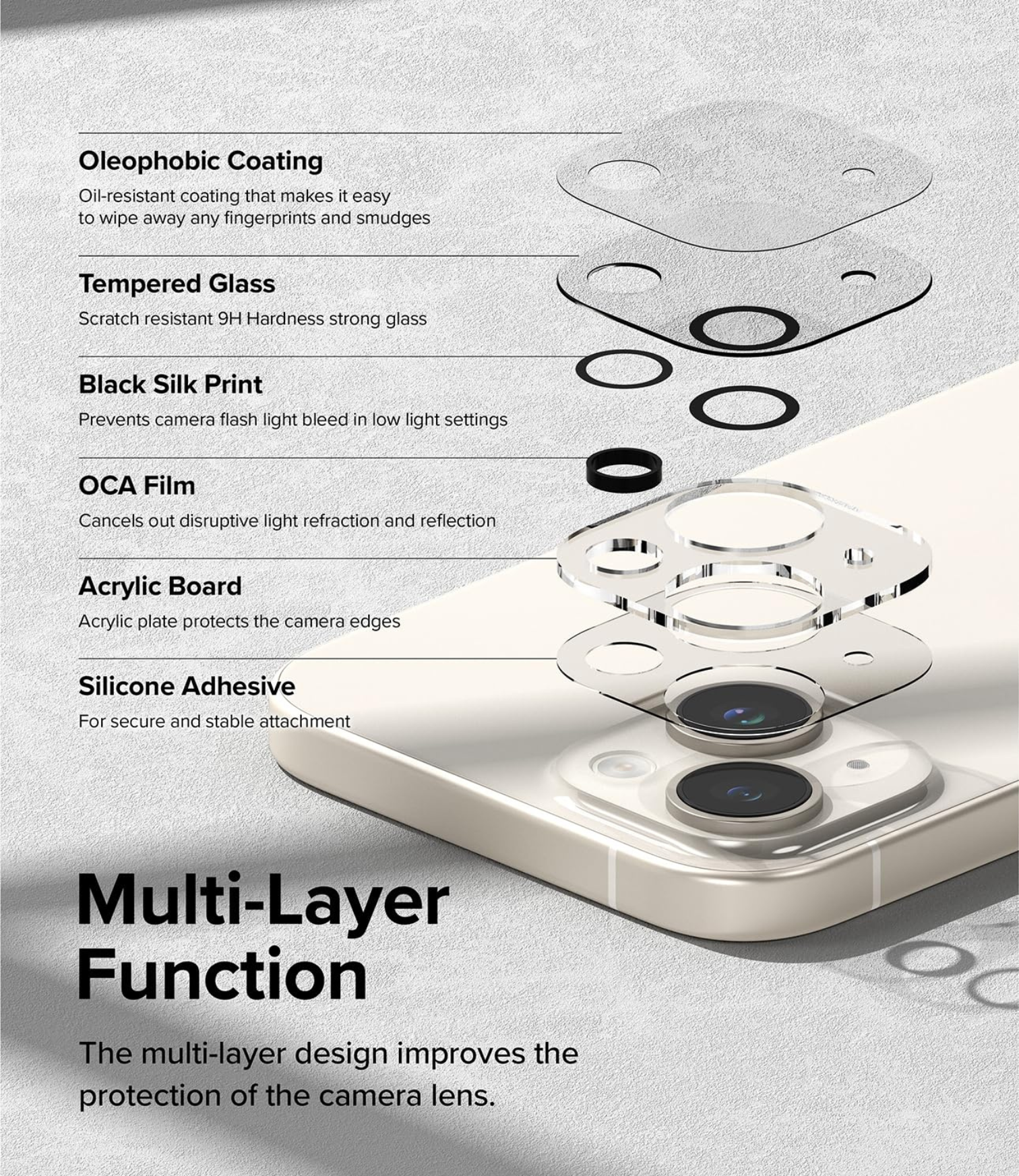 The Case Company Camera Lens Protector For Iphone 12/13/14 & 15 Series - view 2