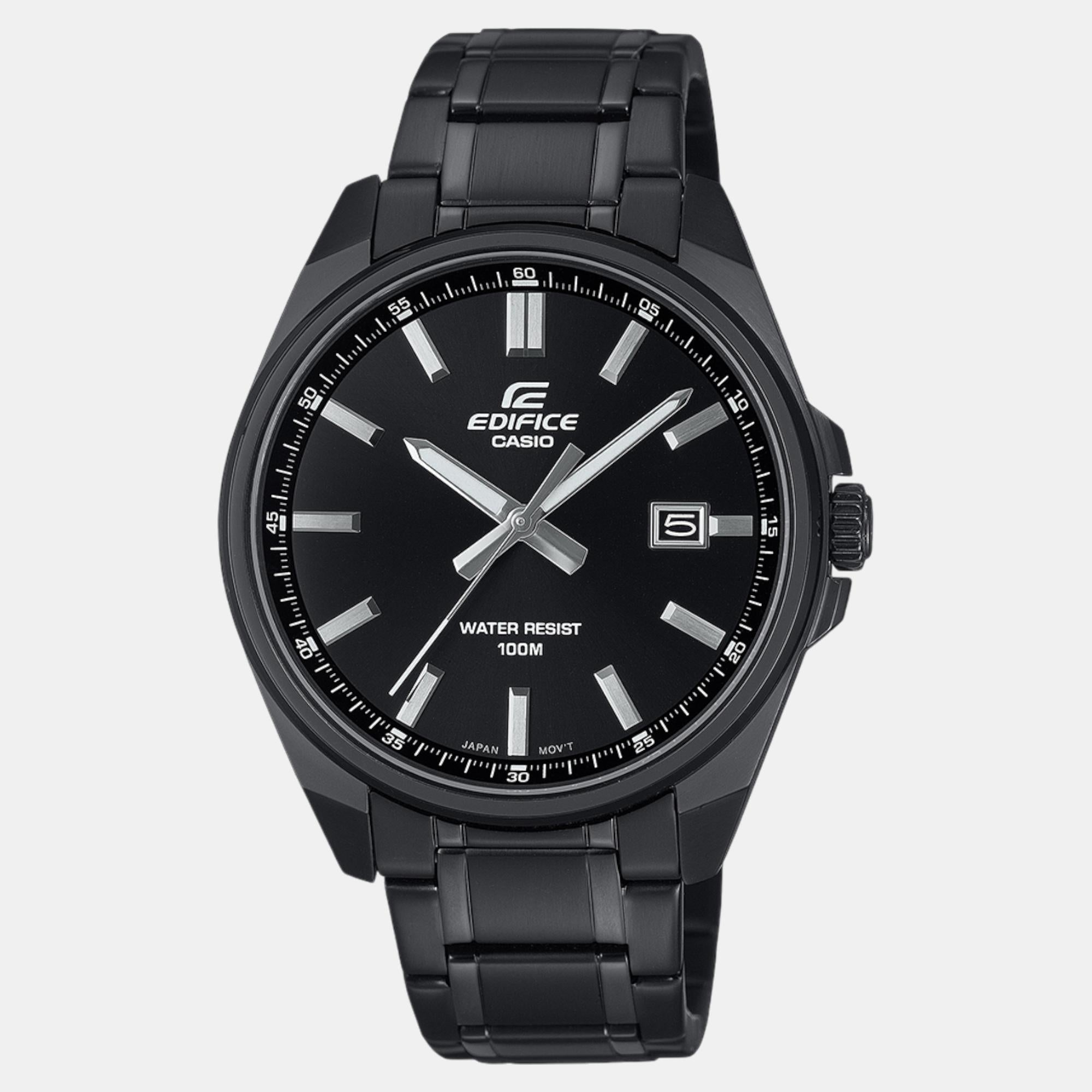 Casio Edifice Men Quartz Black Dial Analog Stainless Steel Watch ED620