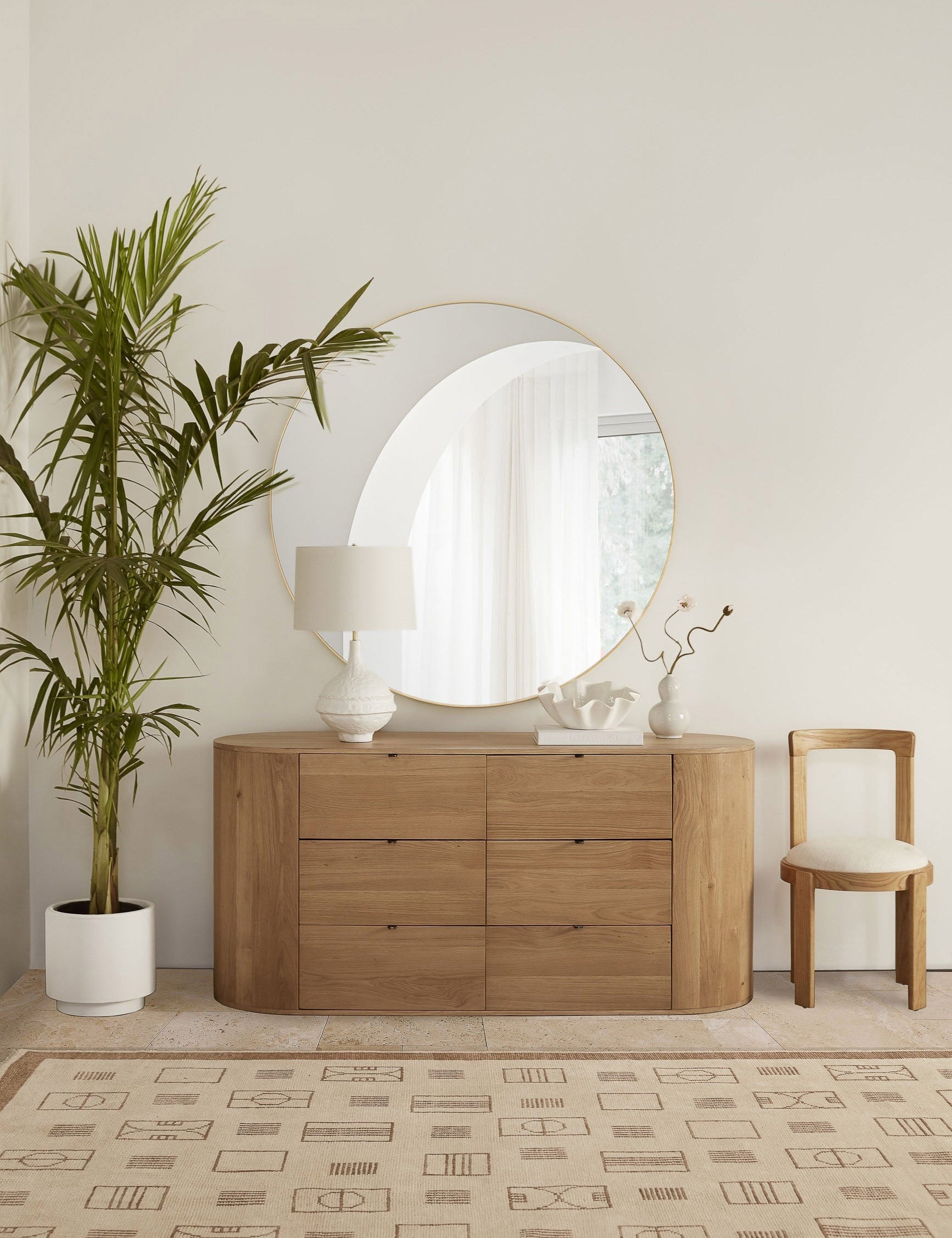 Lulu and Georgia Saba Round Mirror