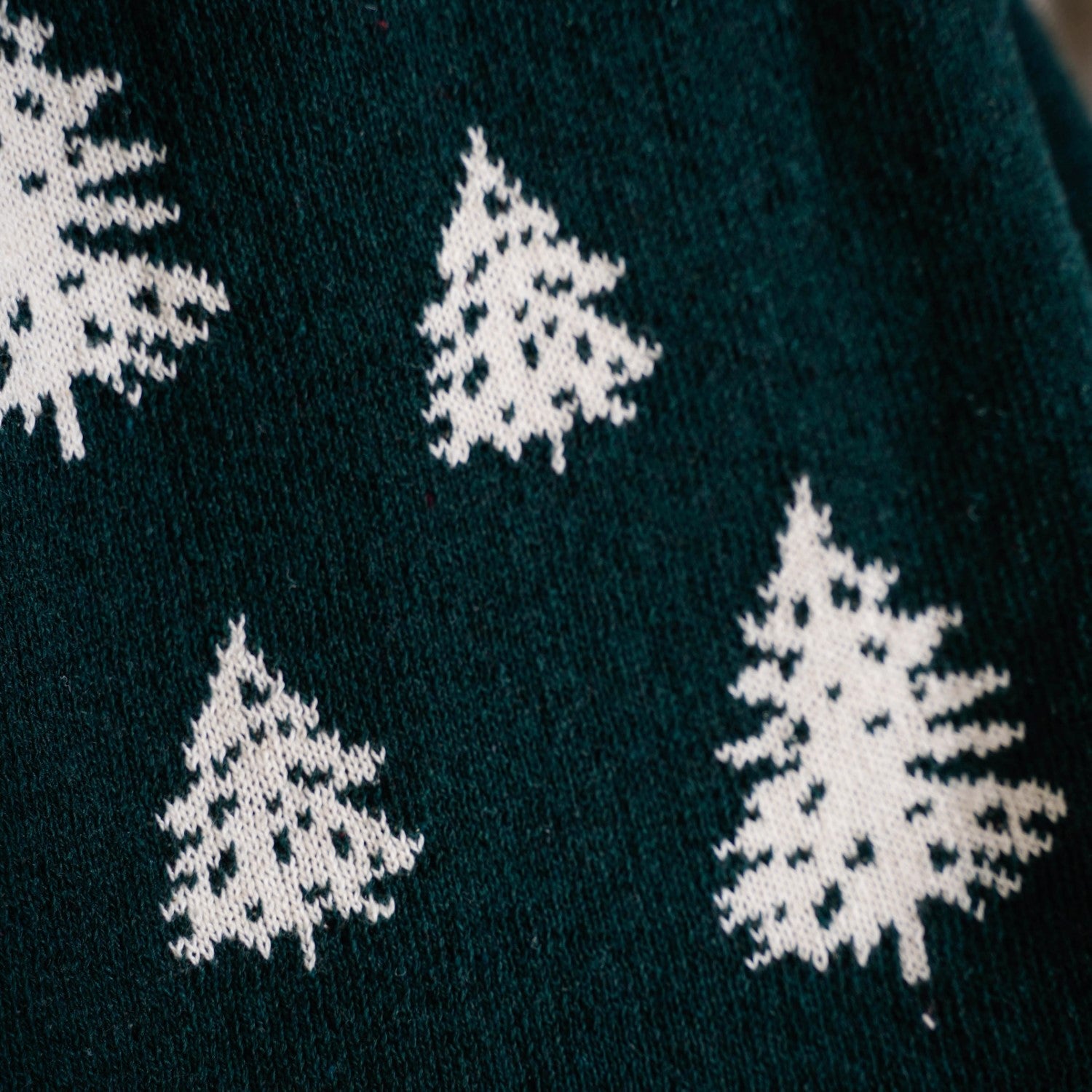 Nestasia Green Reversible Christmas Tree Throw Blanket - view 6