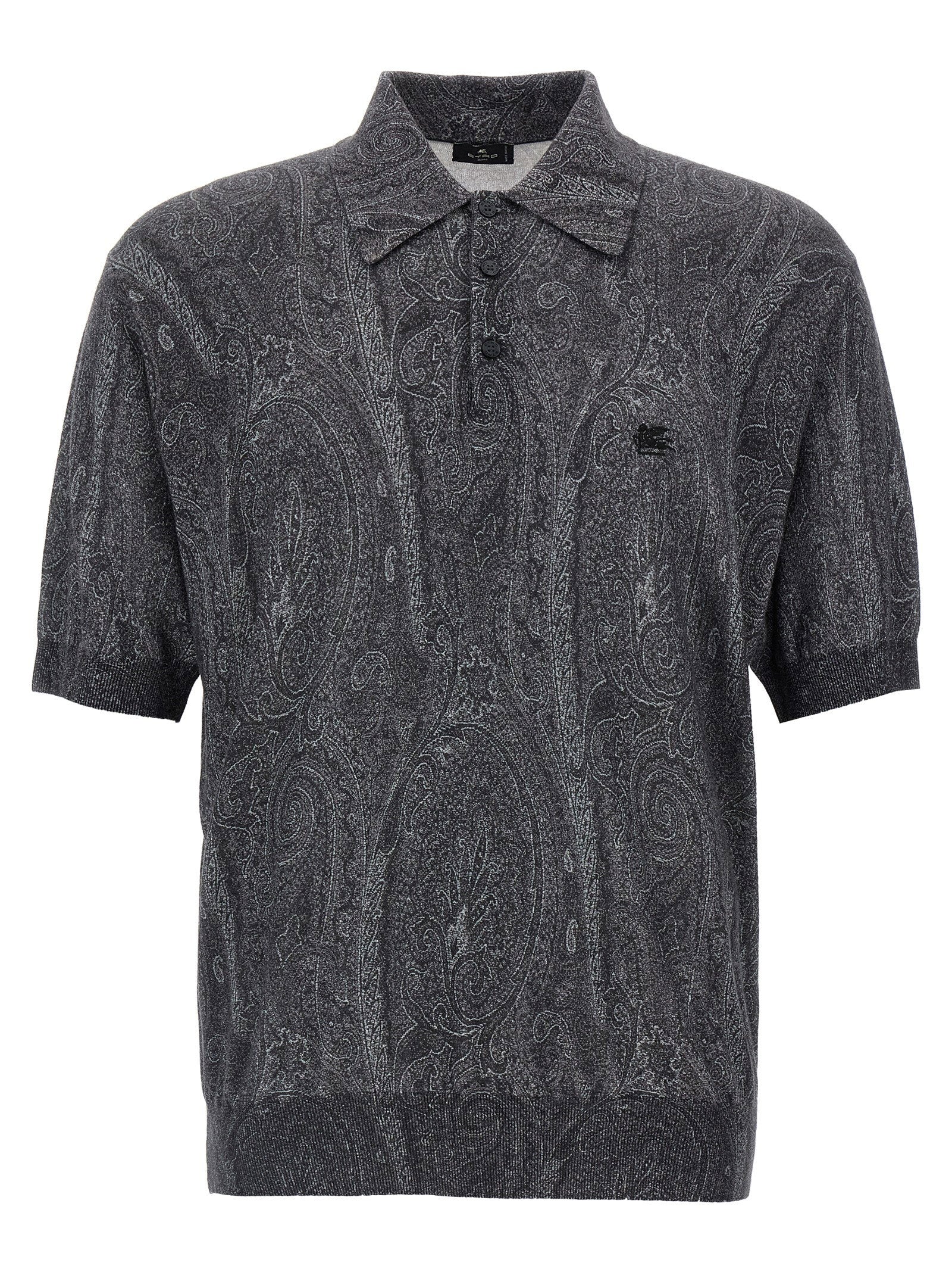 Etro Paisley Polo Shirt – 55% silk, 45% cashmere