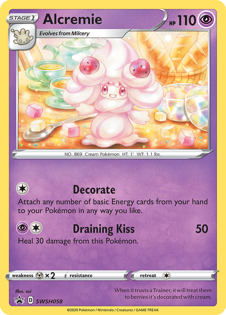 Promo swshp-swsh058 holo – Pokémon Alcremie - SWSH058 - Promo [swshp-SWSH058] [Holo] - Alcremie - SWSH058 - Promo