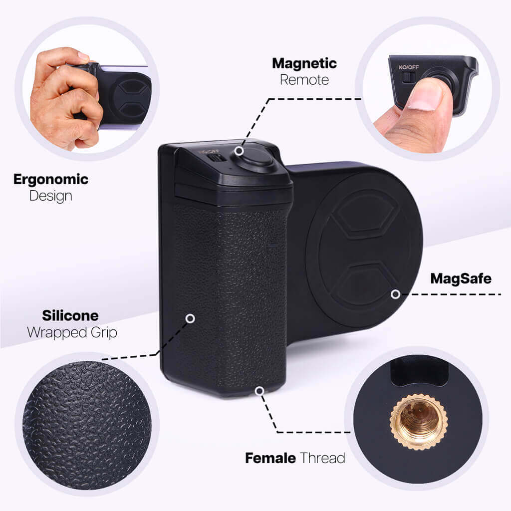 Cpensus MagSafe Camera Grip with Bluetooth Photo Shutter - view 2