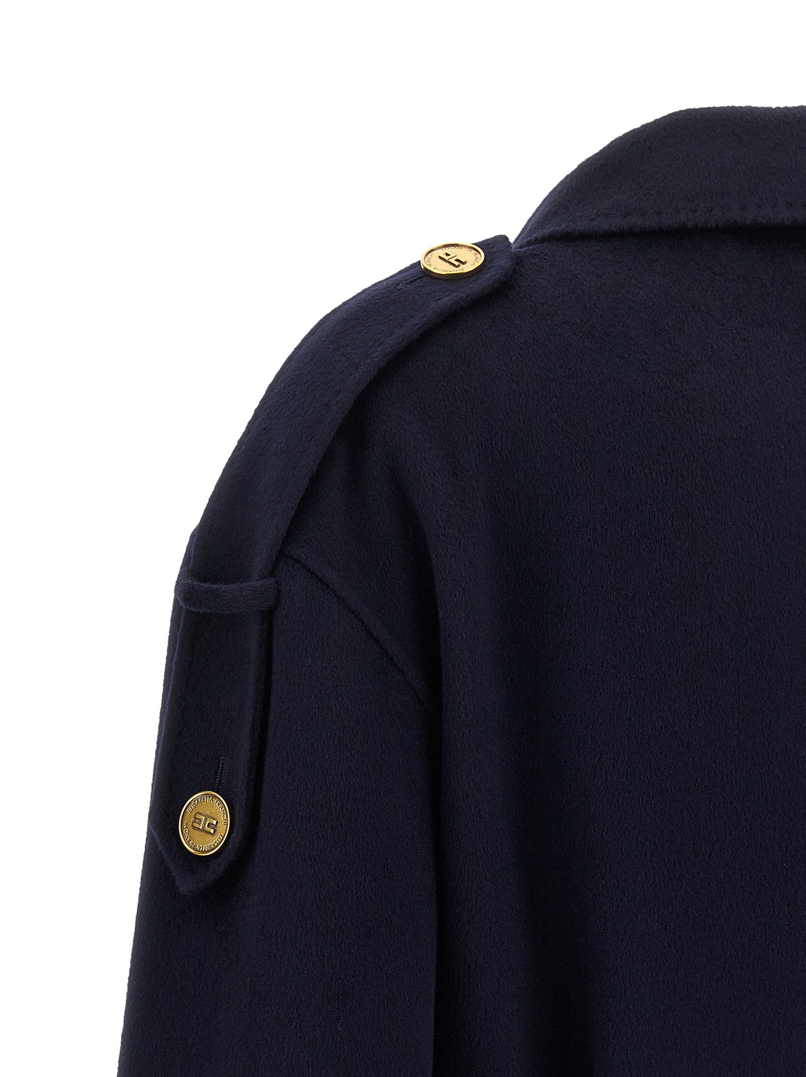 Elisabetta Franchi Double-breasted Belted Coat - view 5