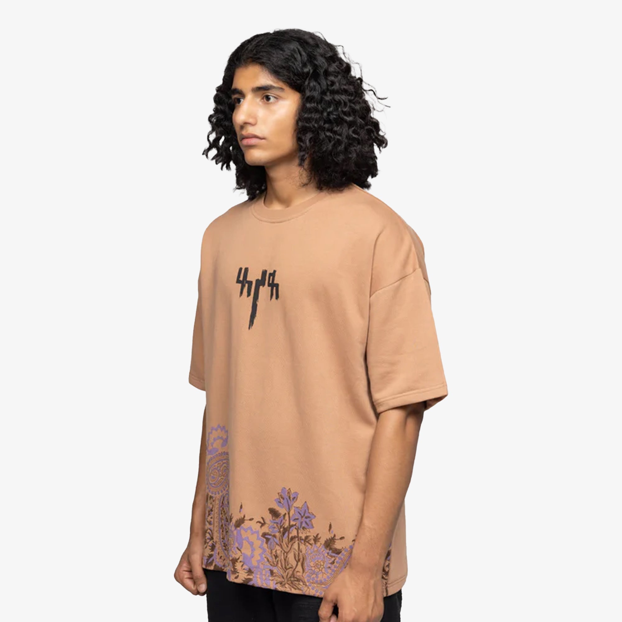 F A R A K | Garden Of Eden 2.0 T-shirt { Beige/beige - view 2