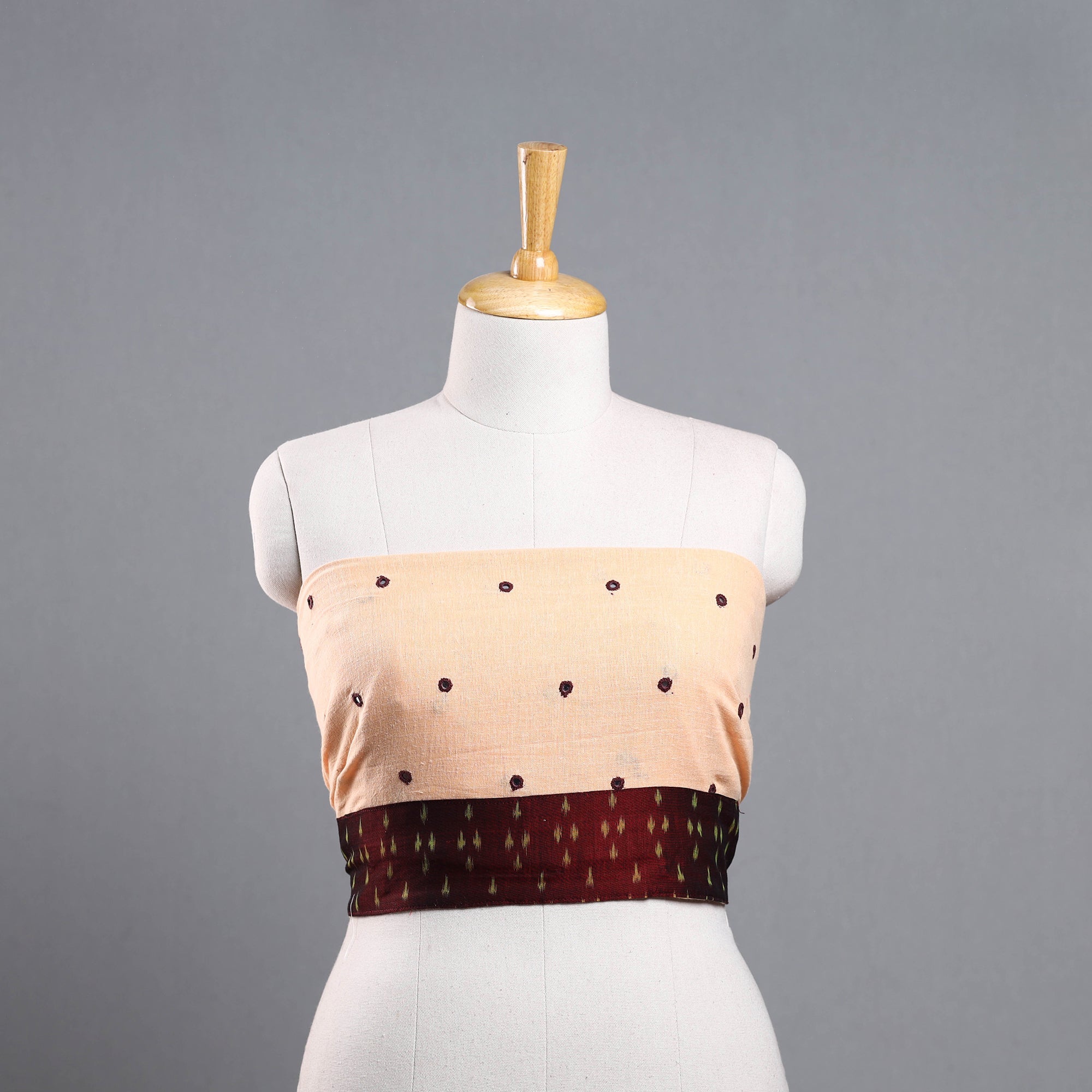 NOORI BAZAR Beige - Organic Kala Cotton Handloom Blouse Piece 37