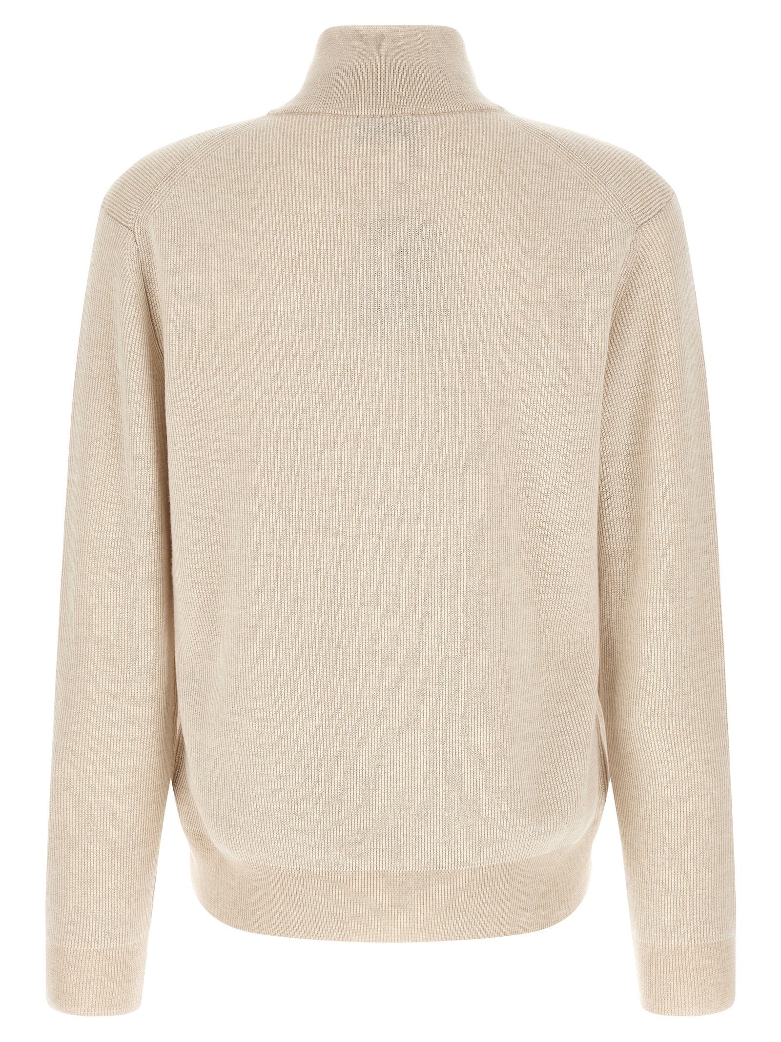 Brioni High Neck Sweater With Zip – 66% cachemire 34% wool - view 2