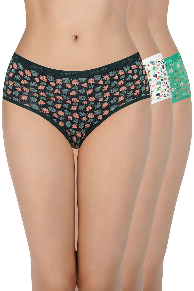 Amante Printed Low Rise Hipster (Pack of 3) - C512
