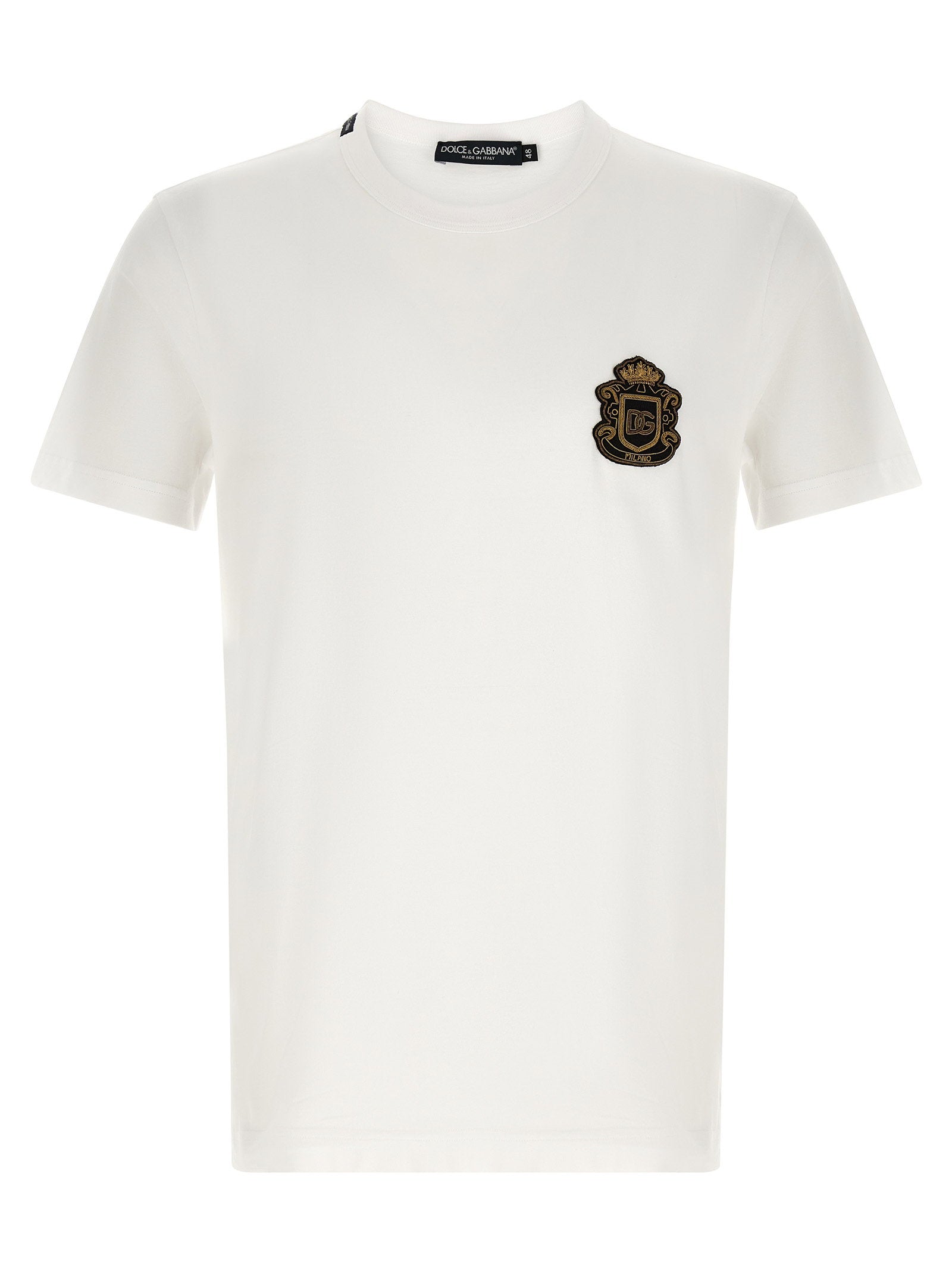 Dolce & Gabbana Heraldic Patch T-shirt – 100% cotton