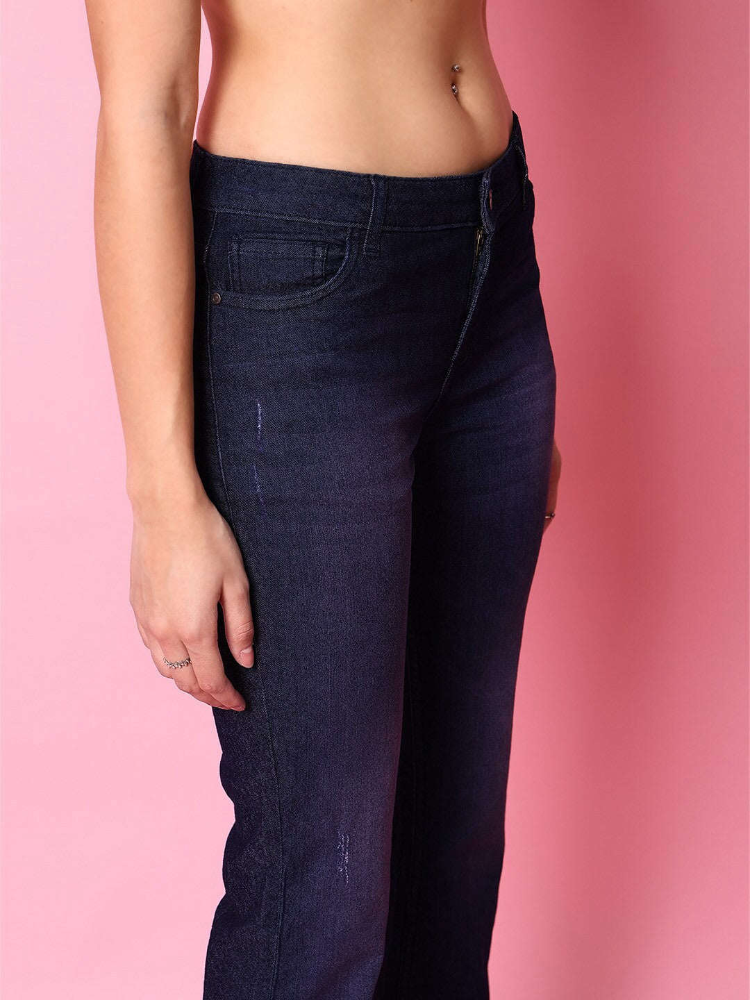 Freehand By The Indian Garage Co Women Tinted Bootcut Denim Jeans - view 4