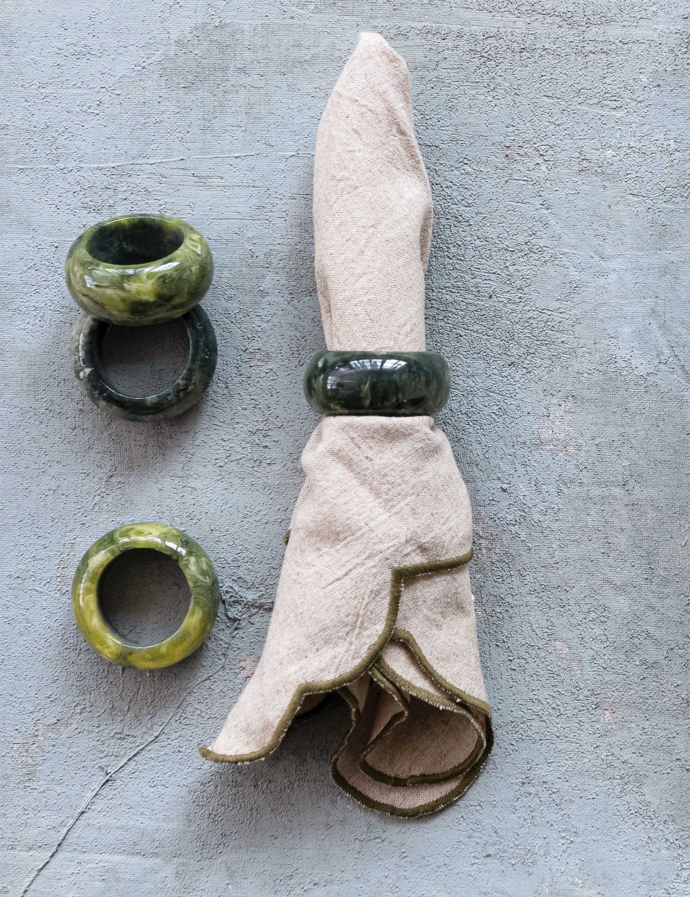 Lulu and Georgia Celestine Napkin Rings (Set of 4)