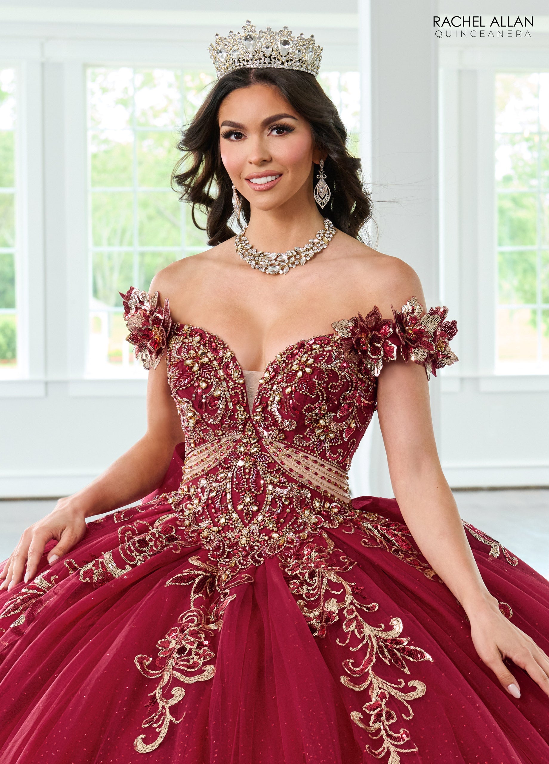 Mary's Bridal Off Shoulder Quinceanera Dress by Rachel Allan RQ3145 - view 9