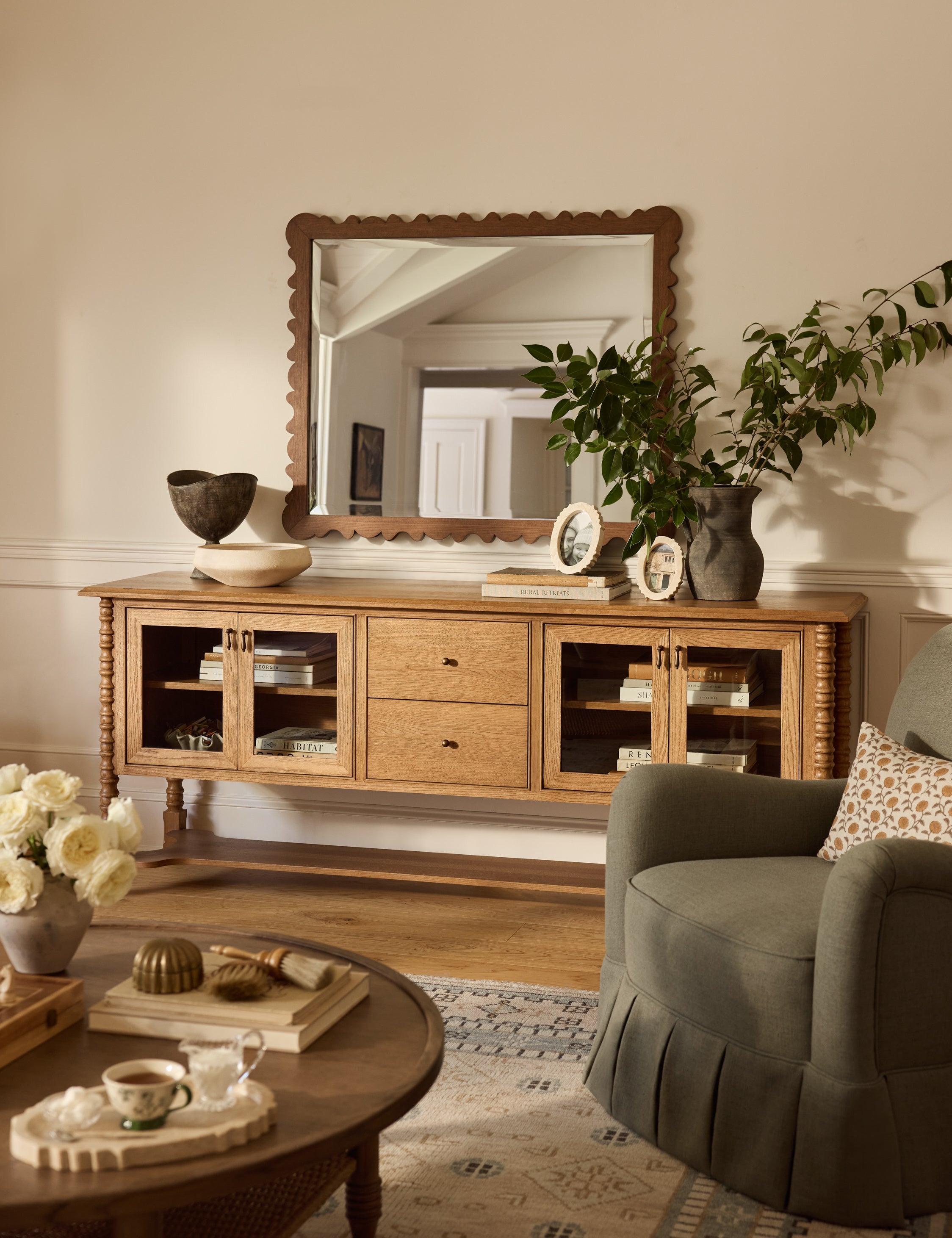 Lulu and Georgia Longton Mantel Mirror by Ginny Macdonald - view 2
