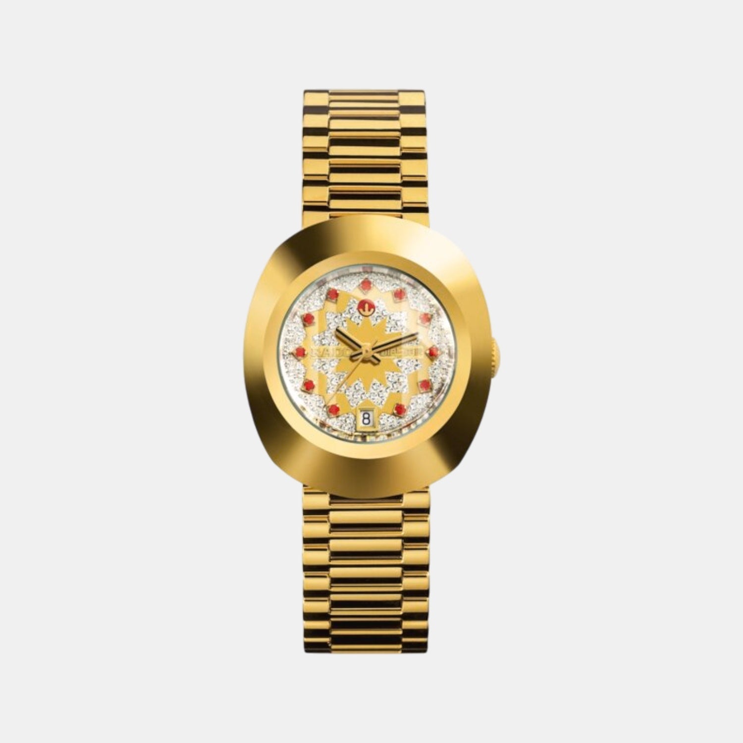 Rado DiaStar Original Women Automatic Gold Dial Analog Stainless Steel Watch R12416073