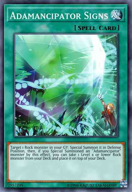 Yu-Gi-Oh! Adamancipator Signs - SESL-EN011 - Super Rare - 1st Edition