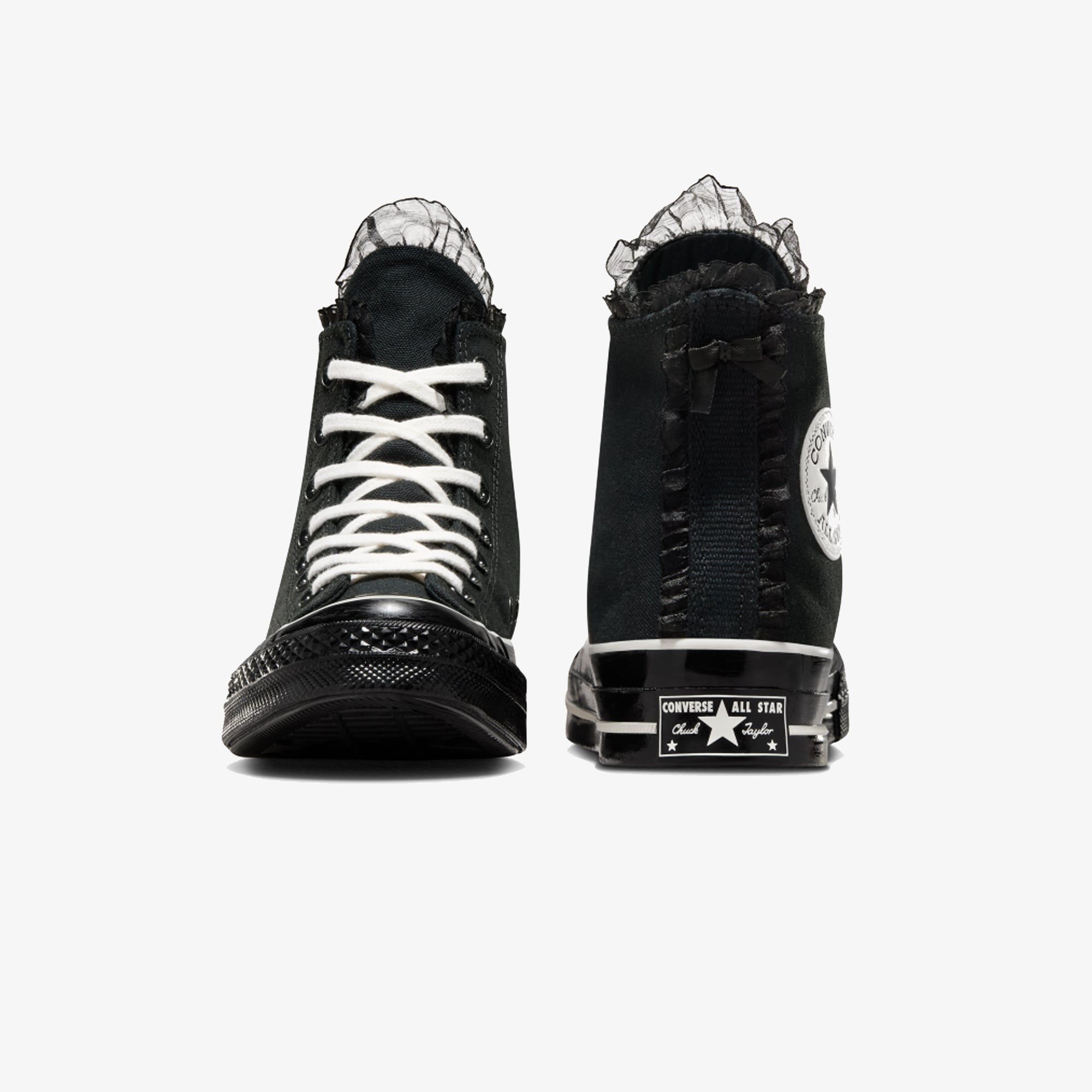 Converse | CHUCK 70 HIGH RUFFLES & BOWS { BLACK - view 2