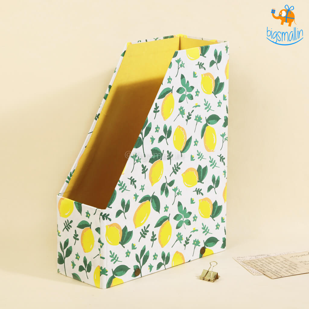Ascetic Lemon Printed File Keeper