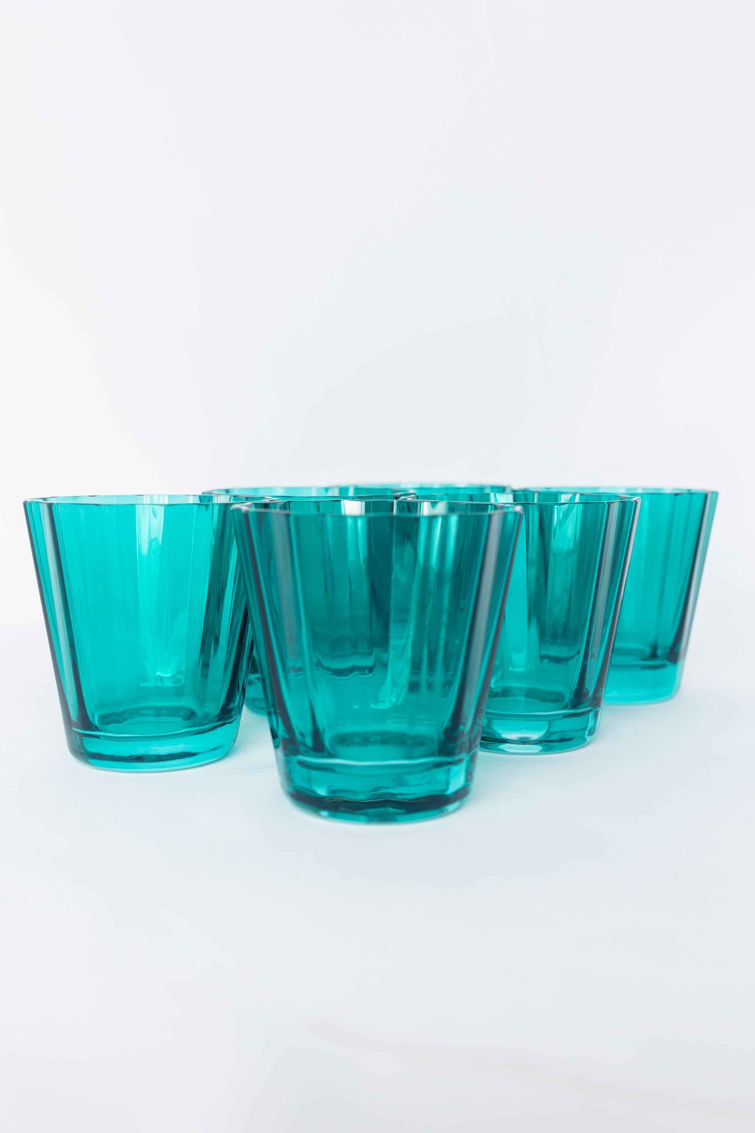 Estelle Colored Glass Estelle Colored Sunday Low Balls - Set of 6 {Emerald Green}
