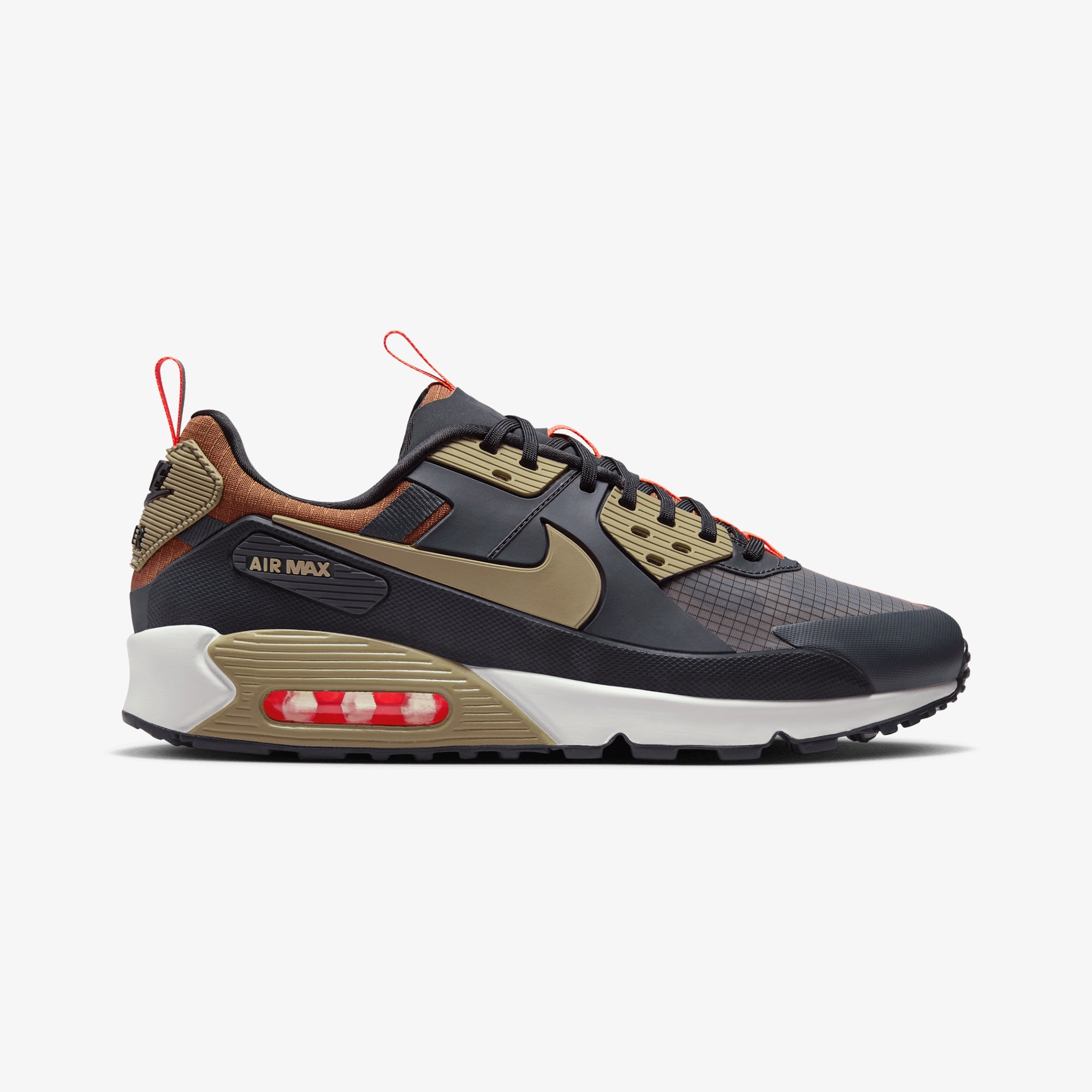 Nike | Air Max 90 Drift { Dk Smoke Grey/khaki-black-hyper Crimson
