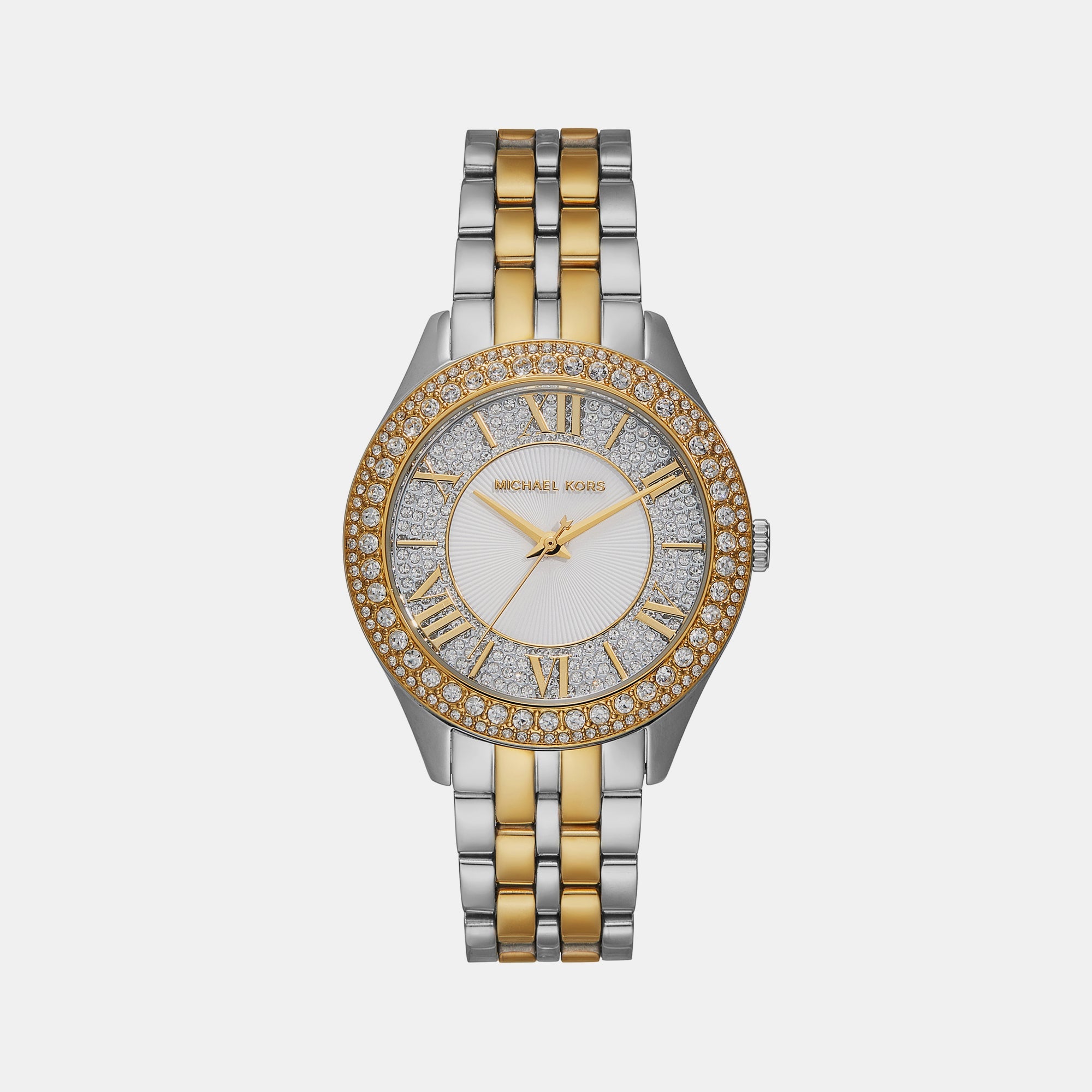 Michael Kors Harlowe Women Quartz Silver Dial Analog Stainless Steel Watch MK4811