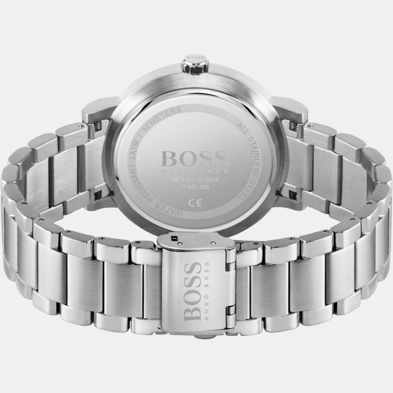 Boss Confidence Men Quartz Black Dial Analog Stainless Steel Watch 1513792 - view 2