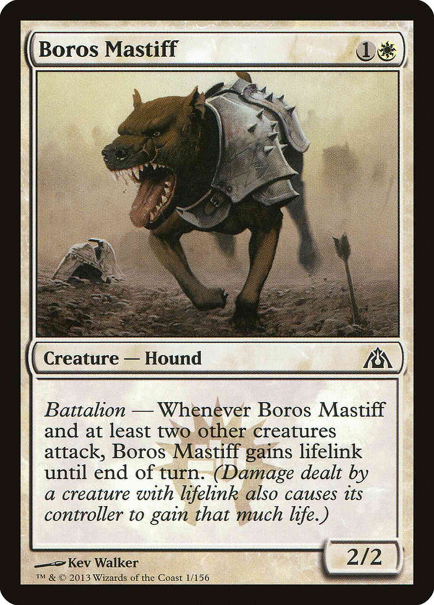 Boros mastiff 1 – Magic Boros Mastiff [1] [Dragon's Maze] [Non-Foil]
