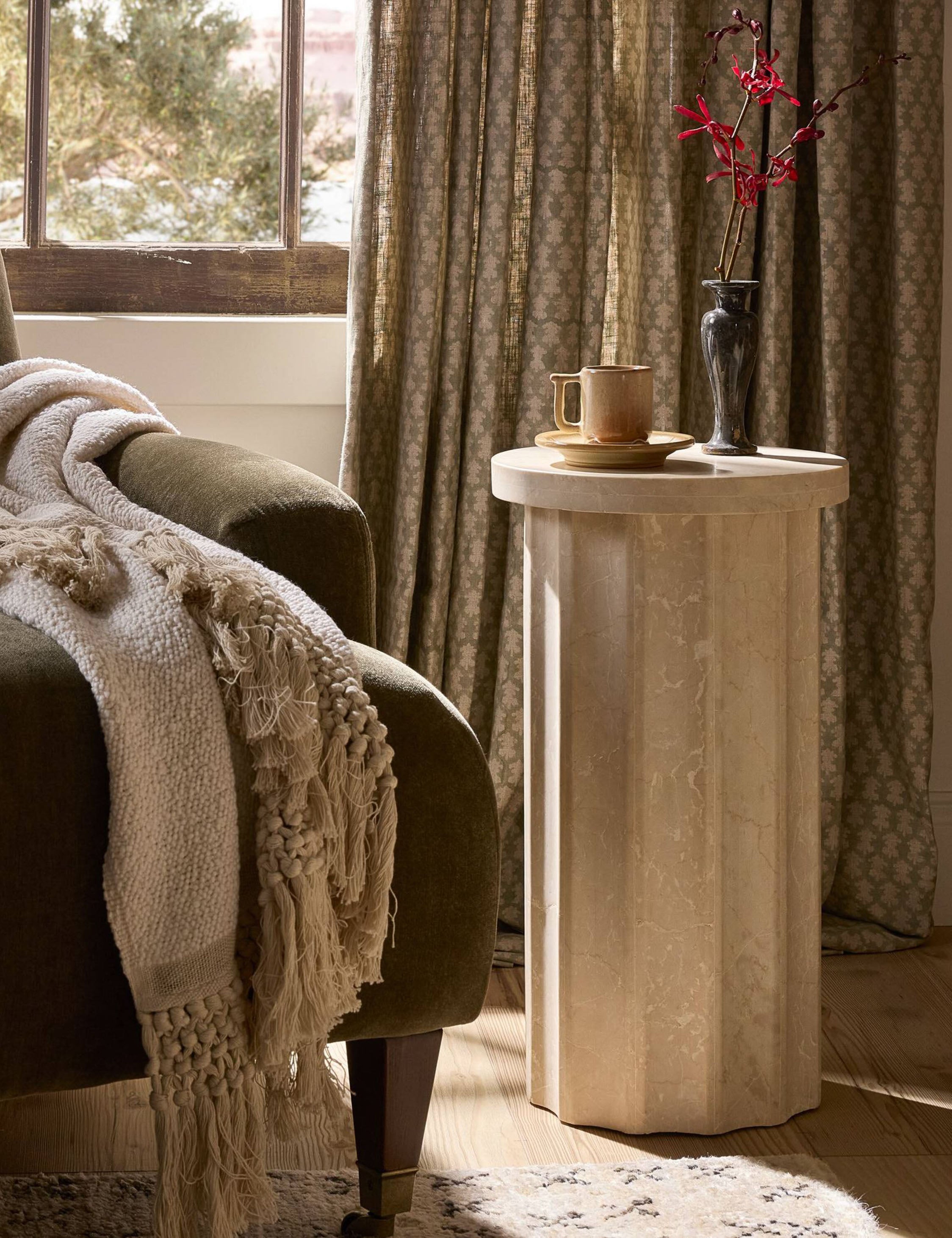 Lulu and Georgia Abramo Drink Table – Cream Marble - view 2