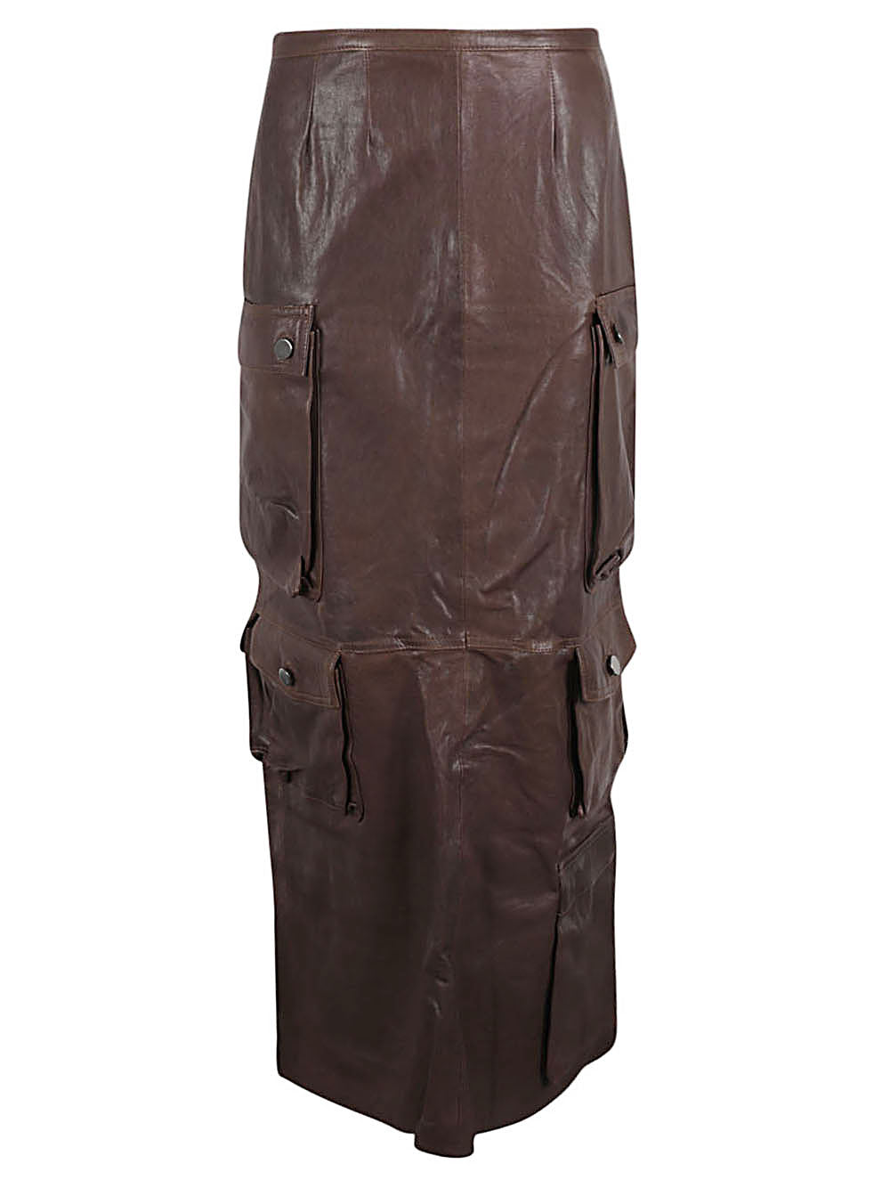 Fermas.Club Leather cargo long skirt - view 2