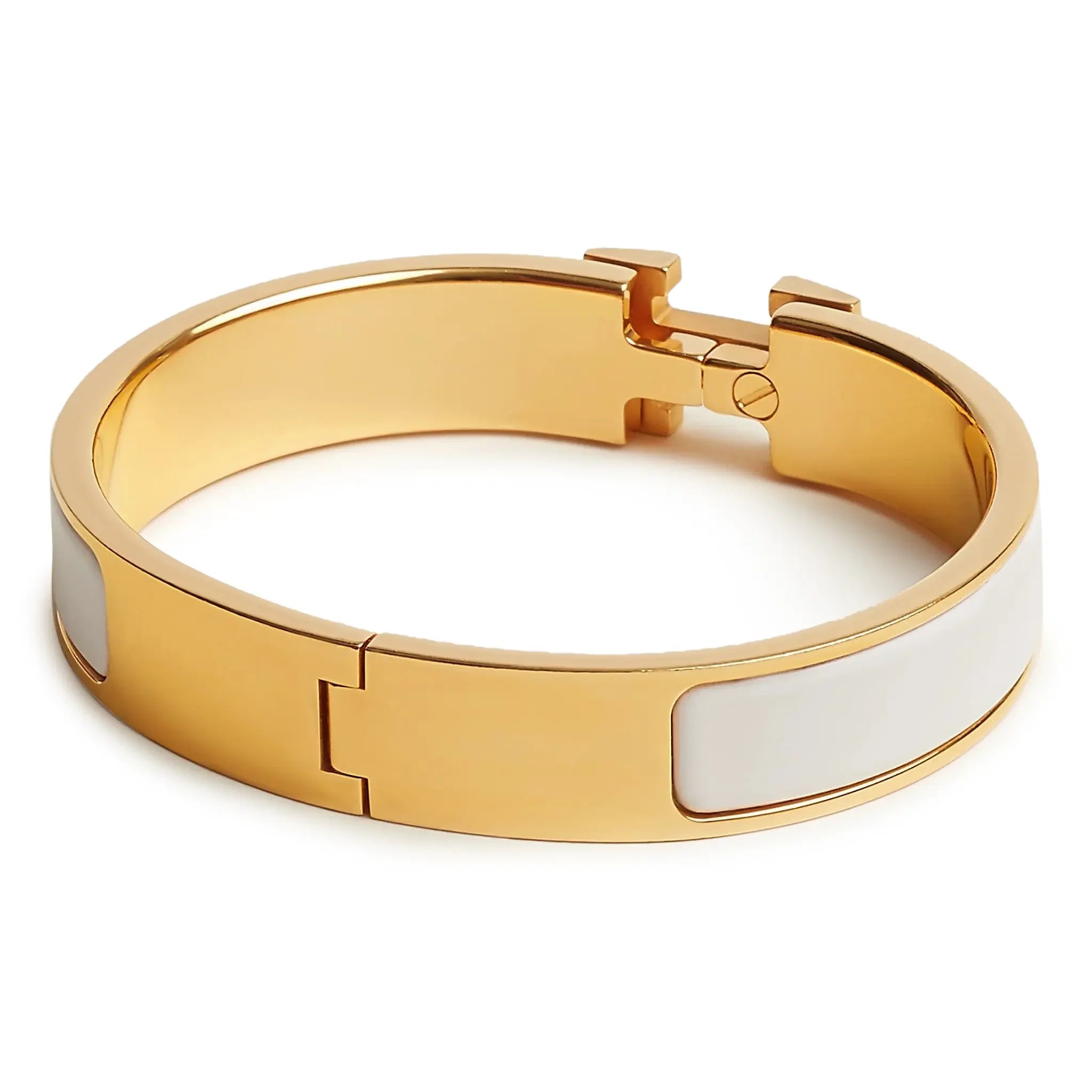 Hermès Paris Clic H White Bracelet - view 2