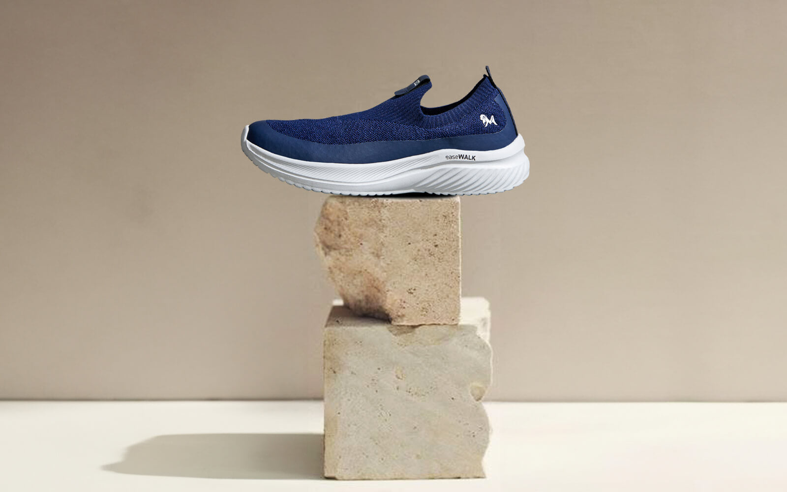 Neeman's Ease Walk Slip Ons : Blue - view 2