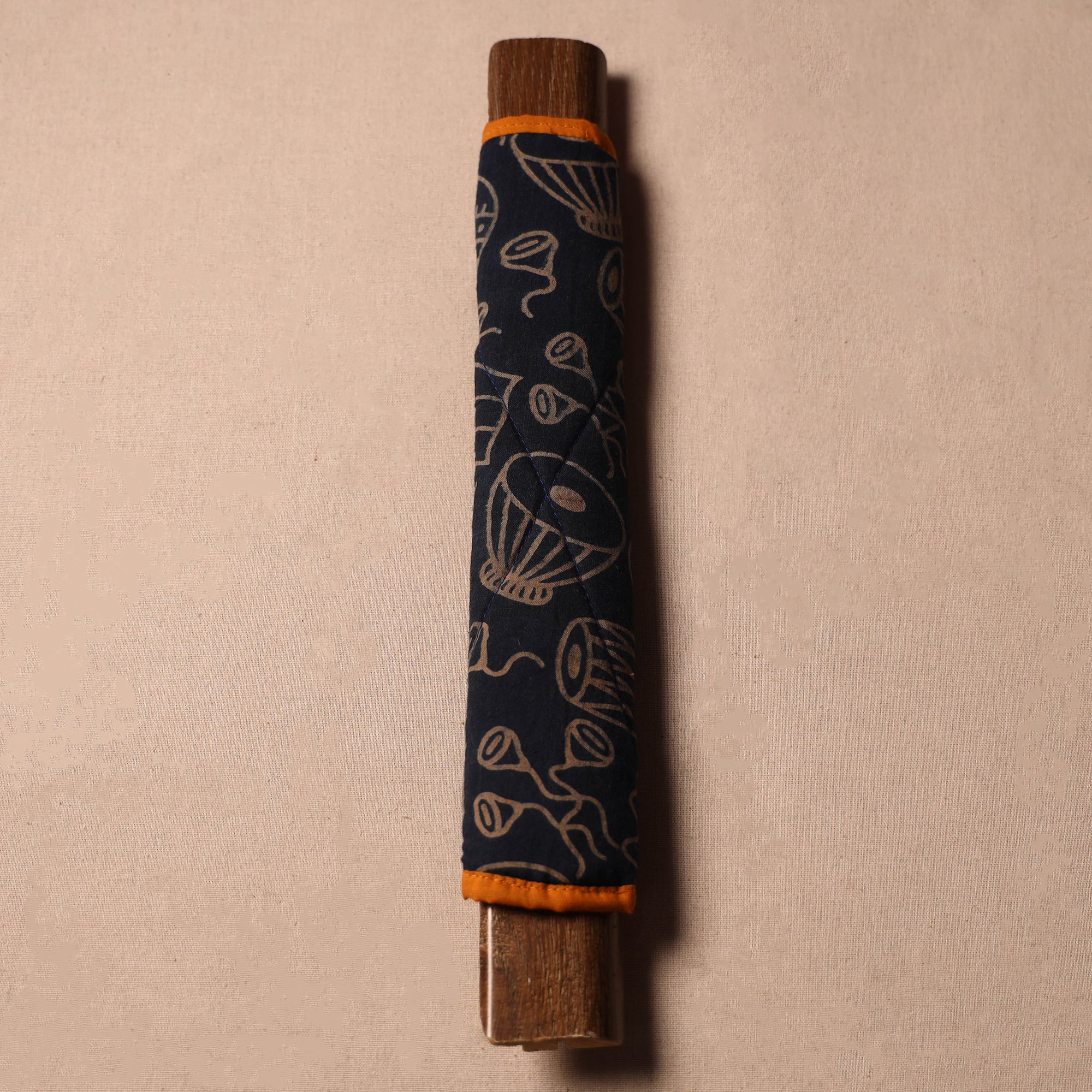 JALPARI Black - Handmade Cotton Fridge Handle Cover 51