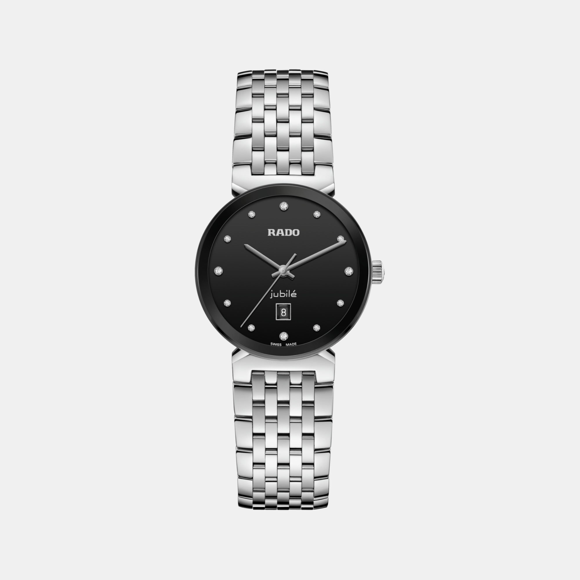 Rado Florence Women Quartz Black Dial Analog Stainless Steel Watch R48913733