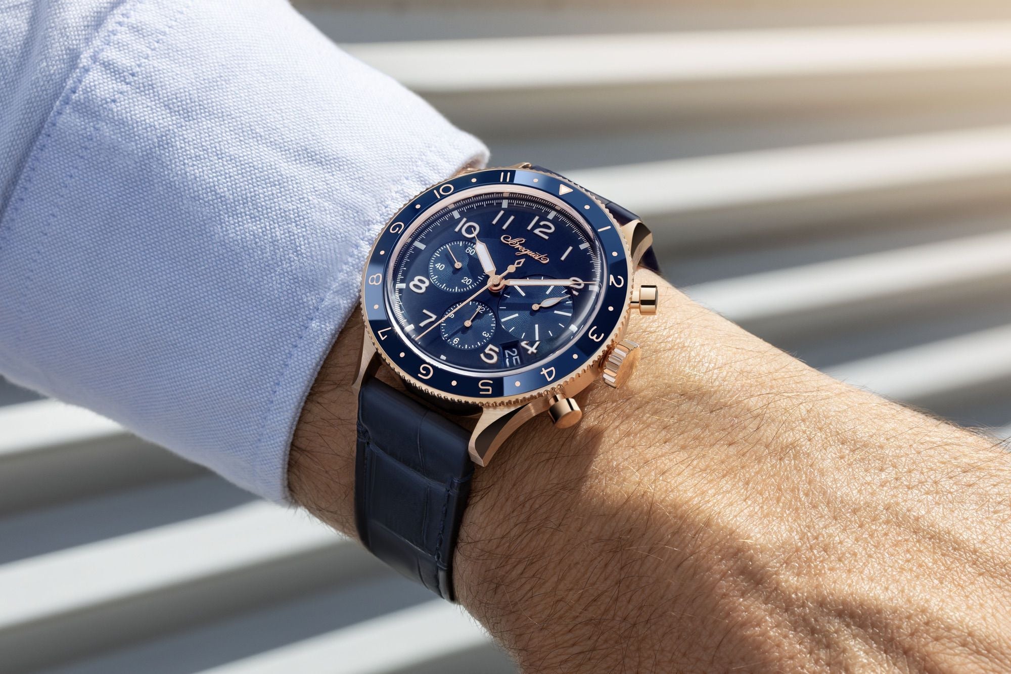Breguet Type XX Chronograph Men's Blue dial Watch - view 2