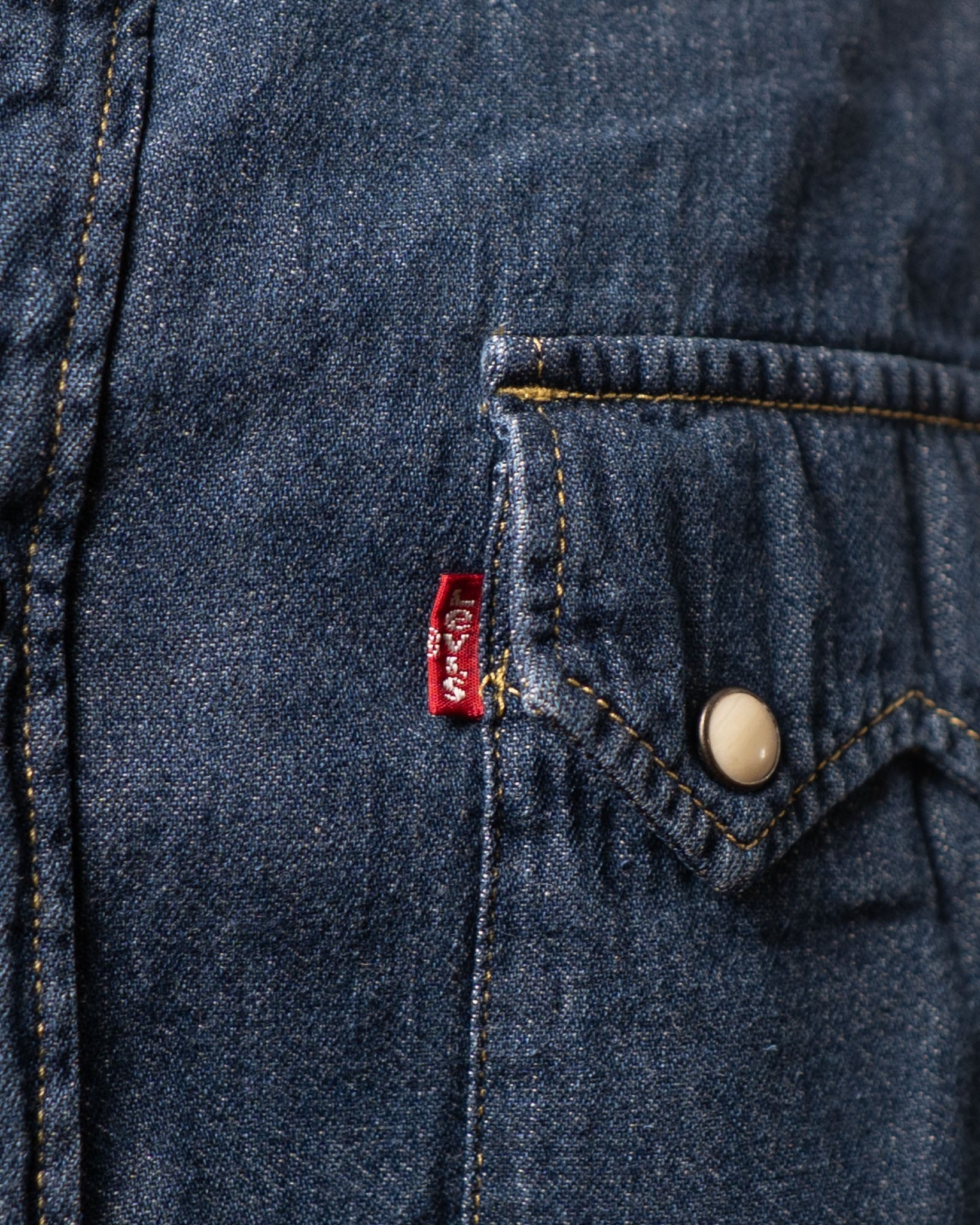Levis Blue Slim Fit Denim Shirt - view 5