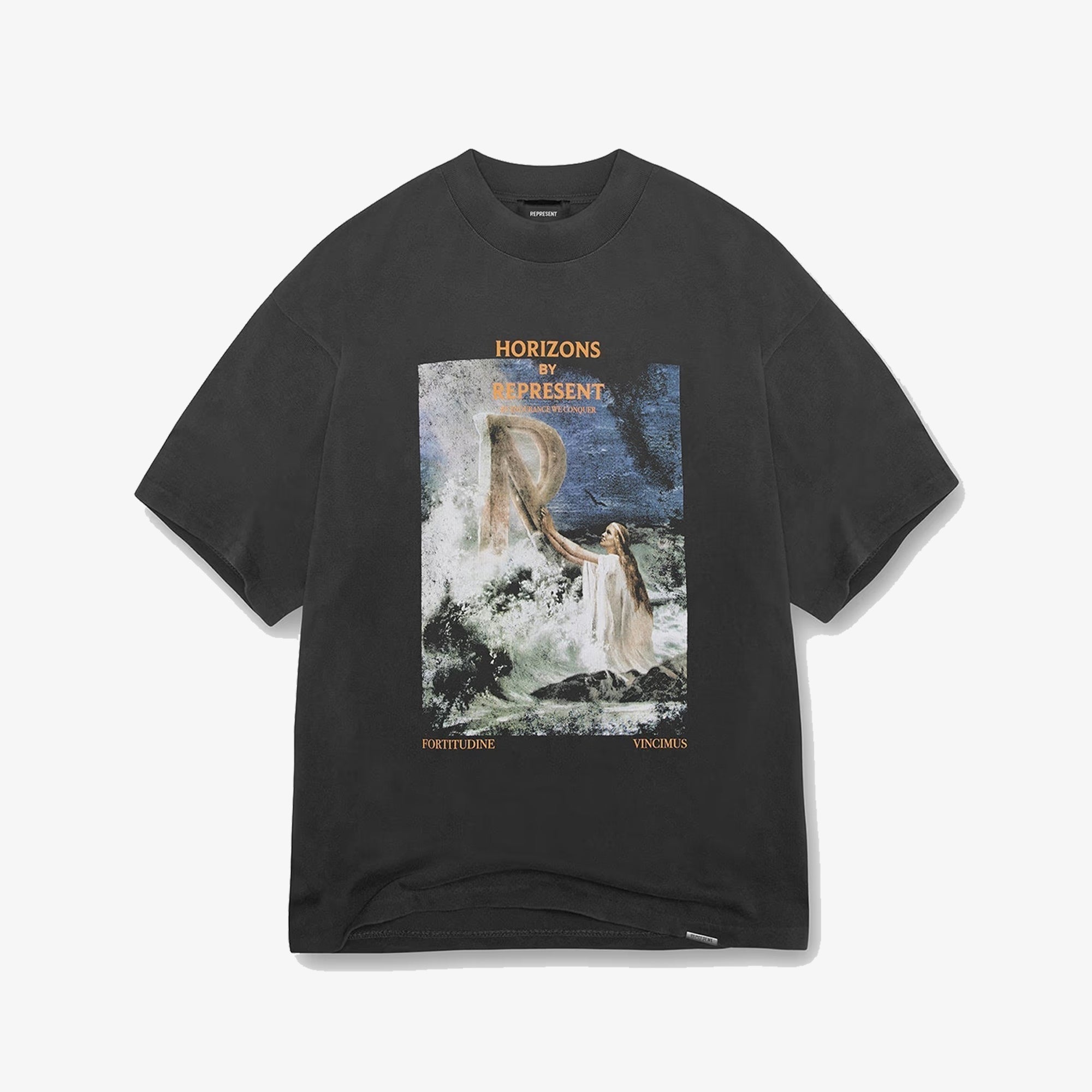 Represent | Higher Truth T-shirt { Aged Black - view 5