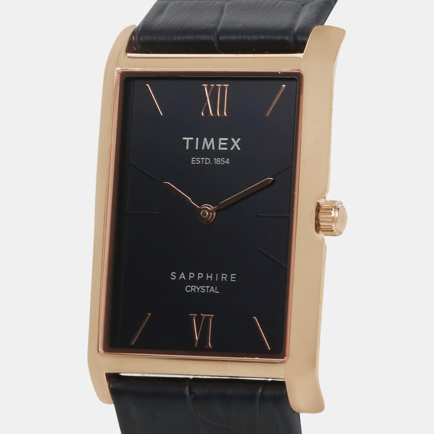 Timex Empera Men Quartz Blue Dial Analog Leather Watch TWEG17305 - view 3