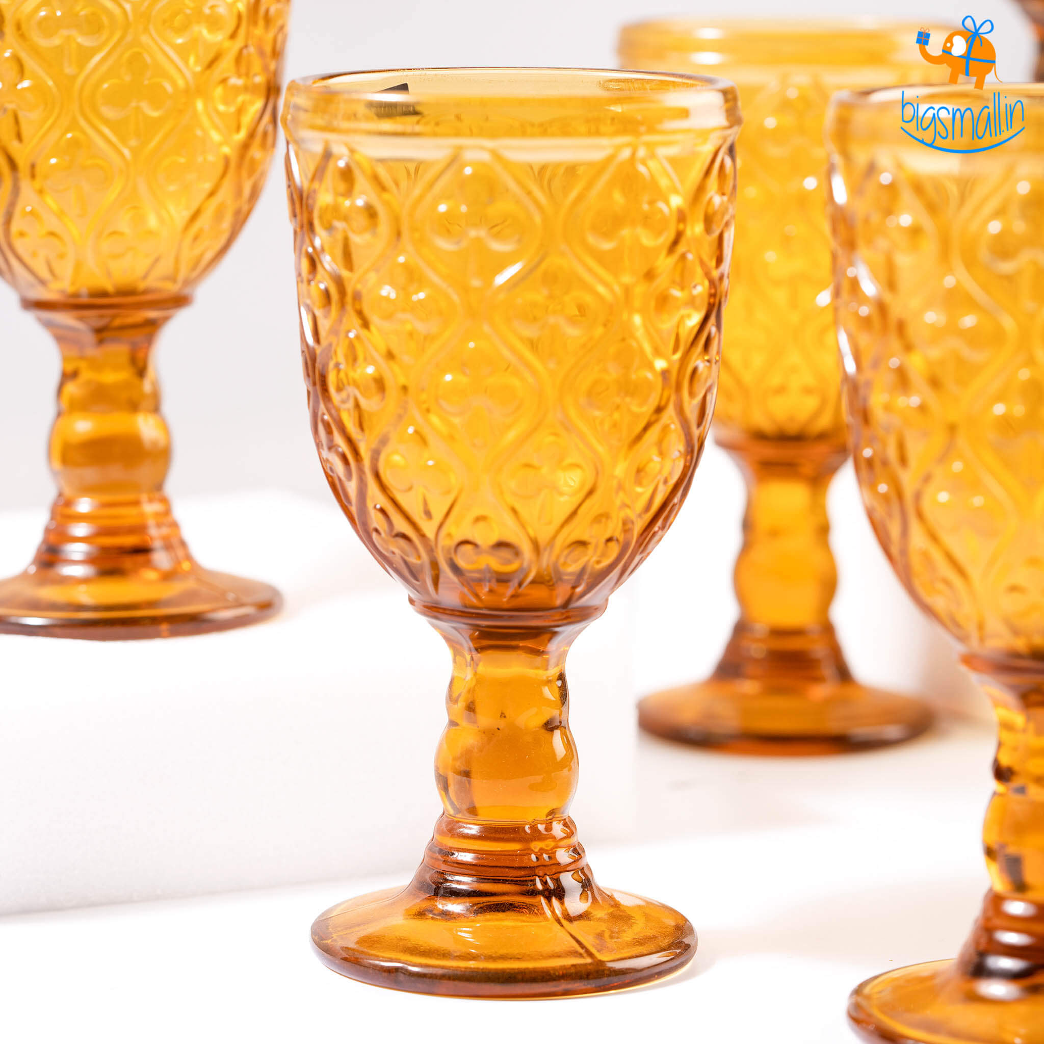 Devnow Amber Stem Glass - Set of 6 - view 6