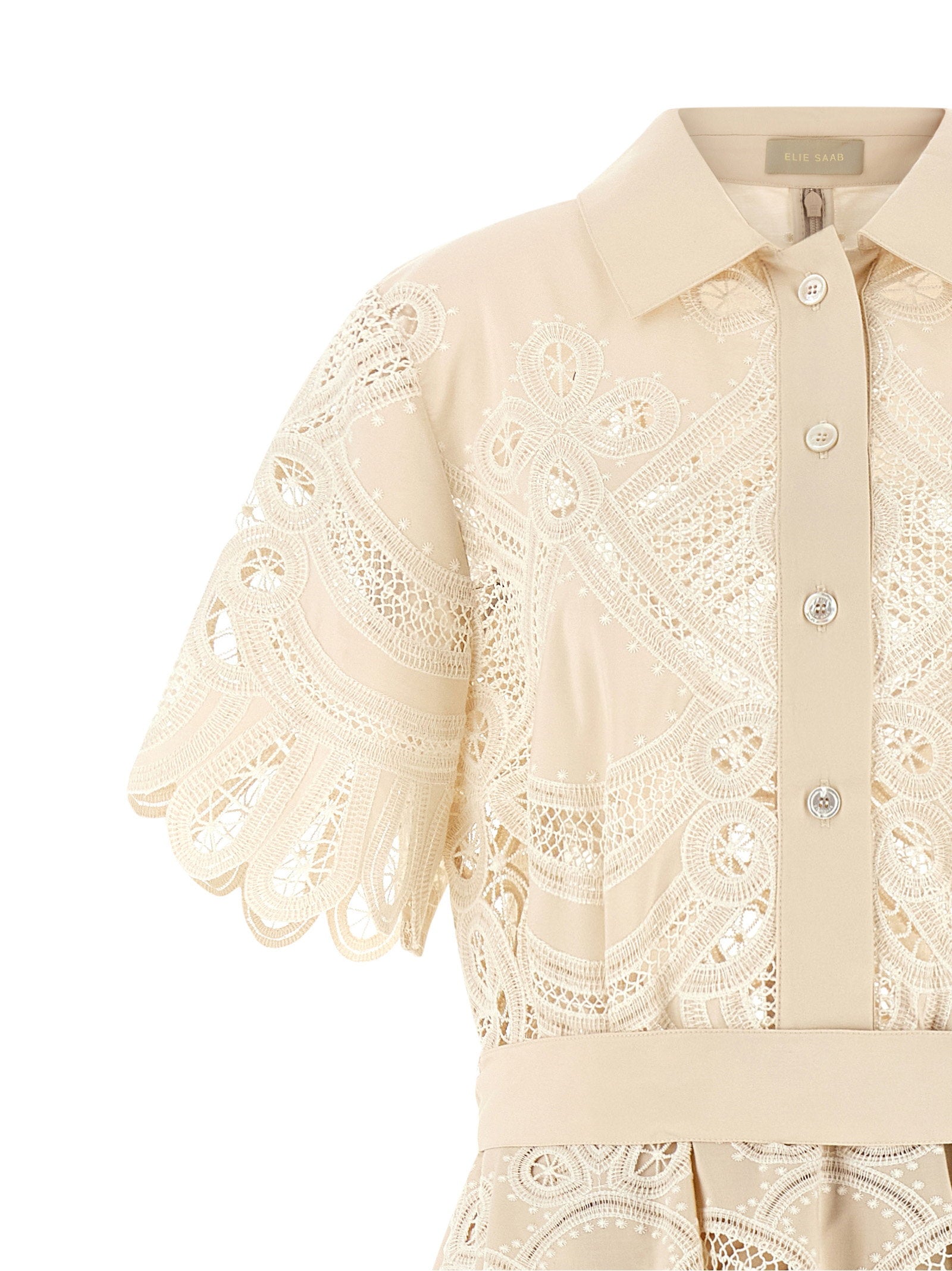 Elie Saab Carving Embroidery Dress – 100% polyester - view 3