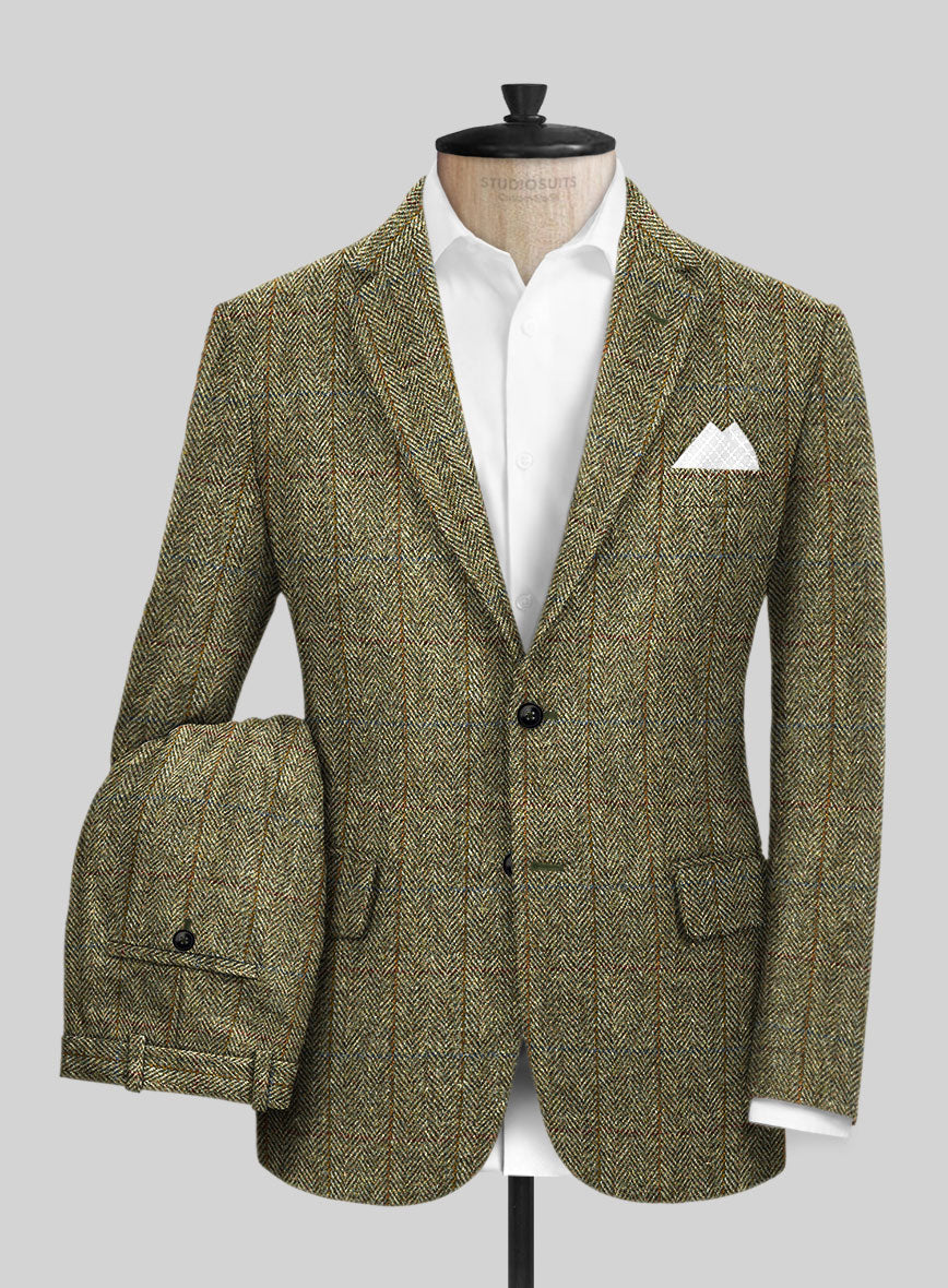 StudioSuits Harris Tweed Ranger Green Suit