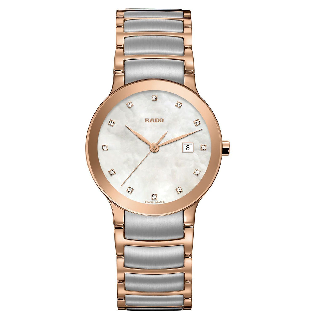 Rado Centrix White Mother-Of-Pearl Dial Women 28mm - view 4